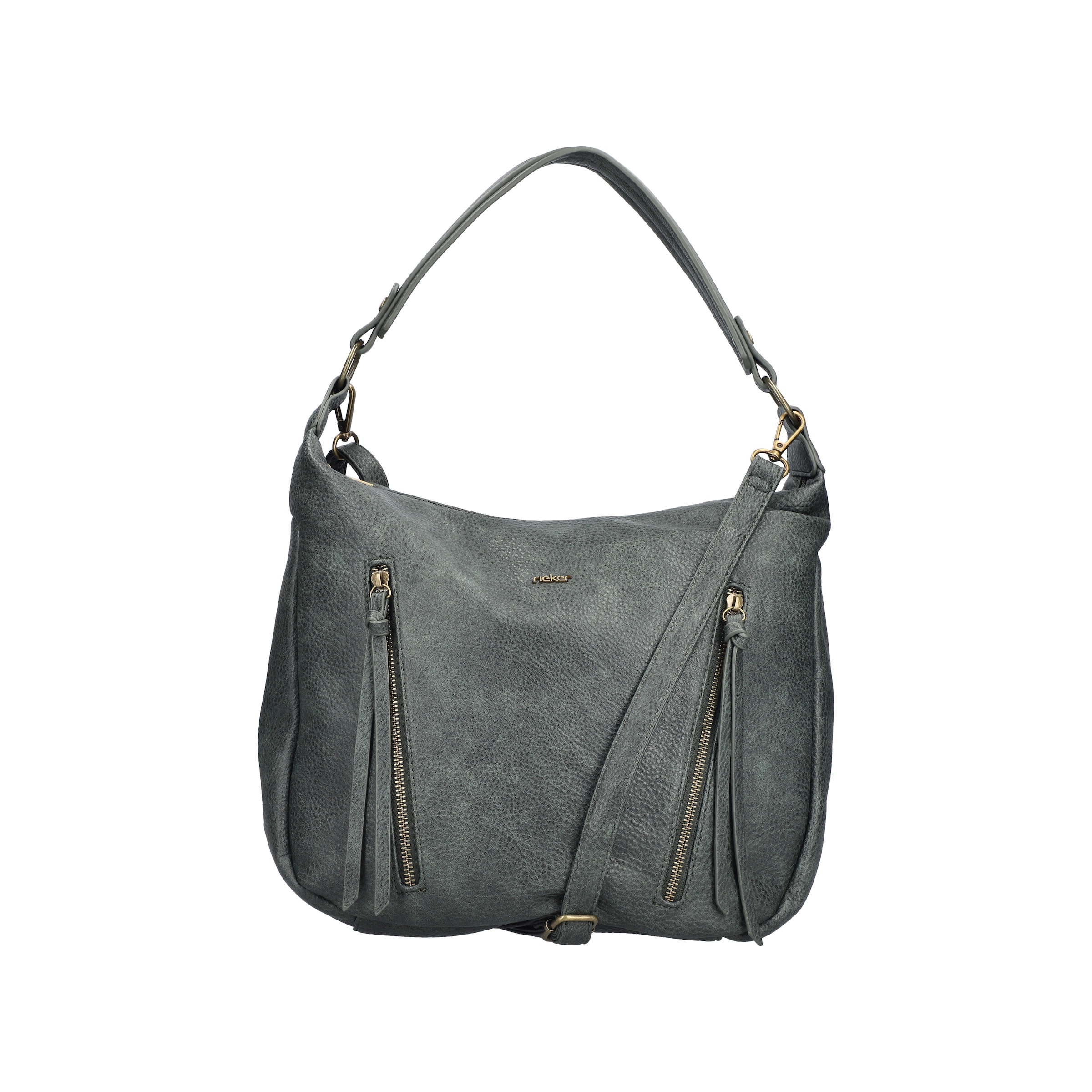 Rieker Handtasche Schultertasche, Damen Umhängetasche mit abnehmbarem Umhängeriemen