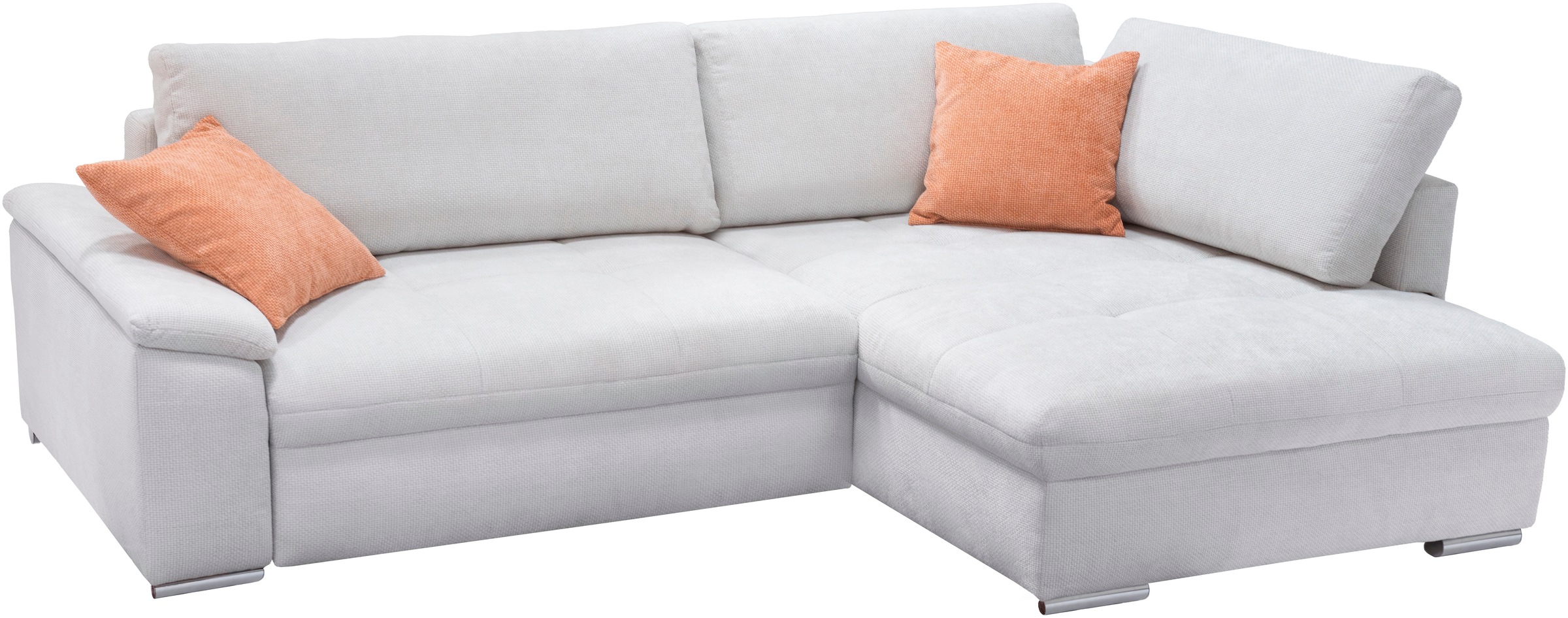 exxpo - sofa fashion Ecksofa »Casa Grande inkl. Bettfunktion, Bettkasten, bequem«, L-Form, guter Sitzkomfort, griosse Liegefläche
