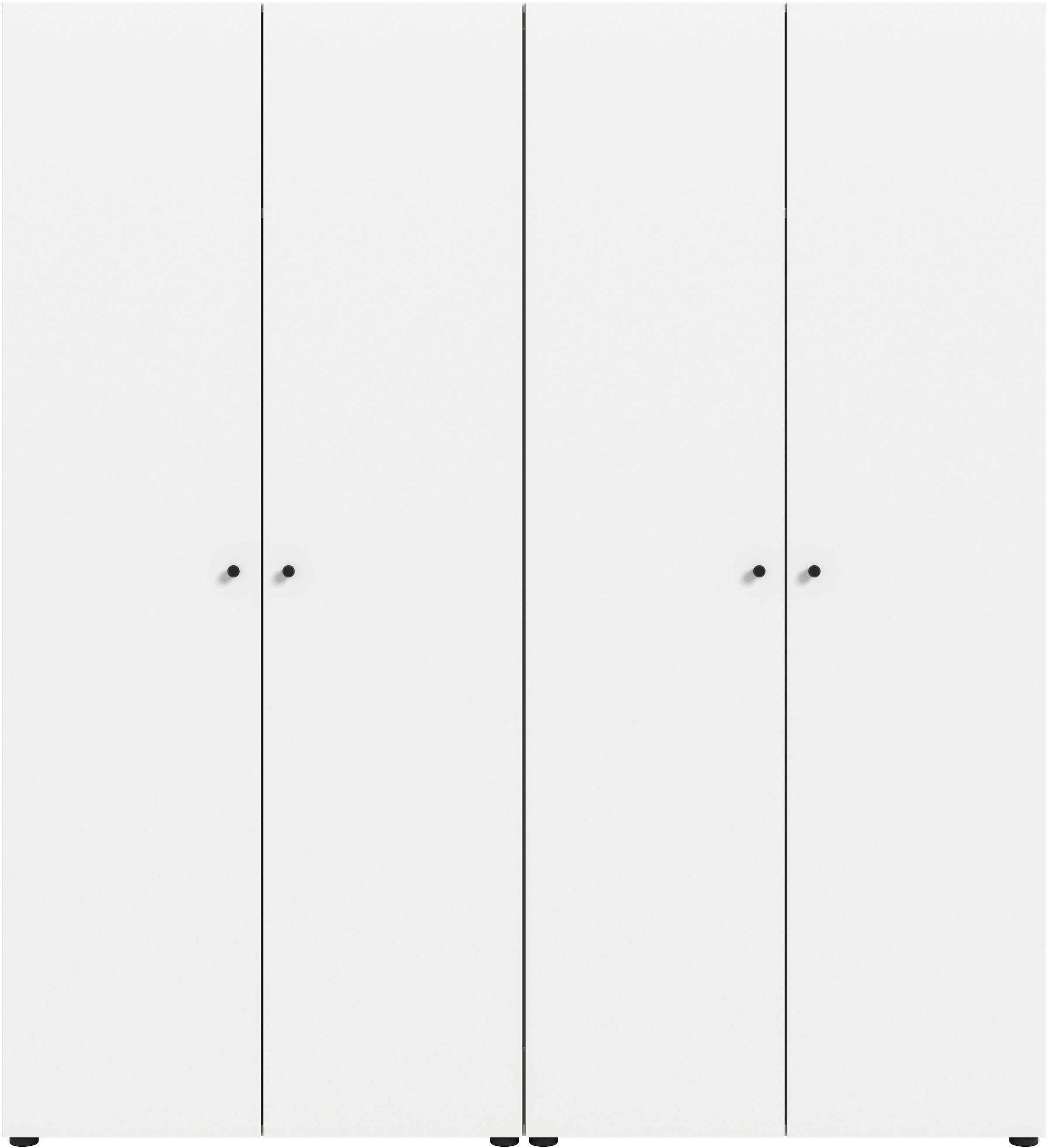 Home affaire Kleiderschrank »BILLINGS, TOPSELLER!, Schlafzimmerschrank, Schrank, Garderobenschrank« OTTO BESTSELLER, Garderobe & Schlafzimmer,  Breite 160cm, weiss, 4-türig, inkl. 2 Kleiderstangen und 2 Ablageböden