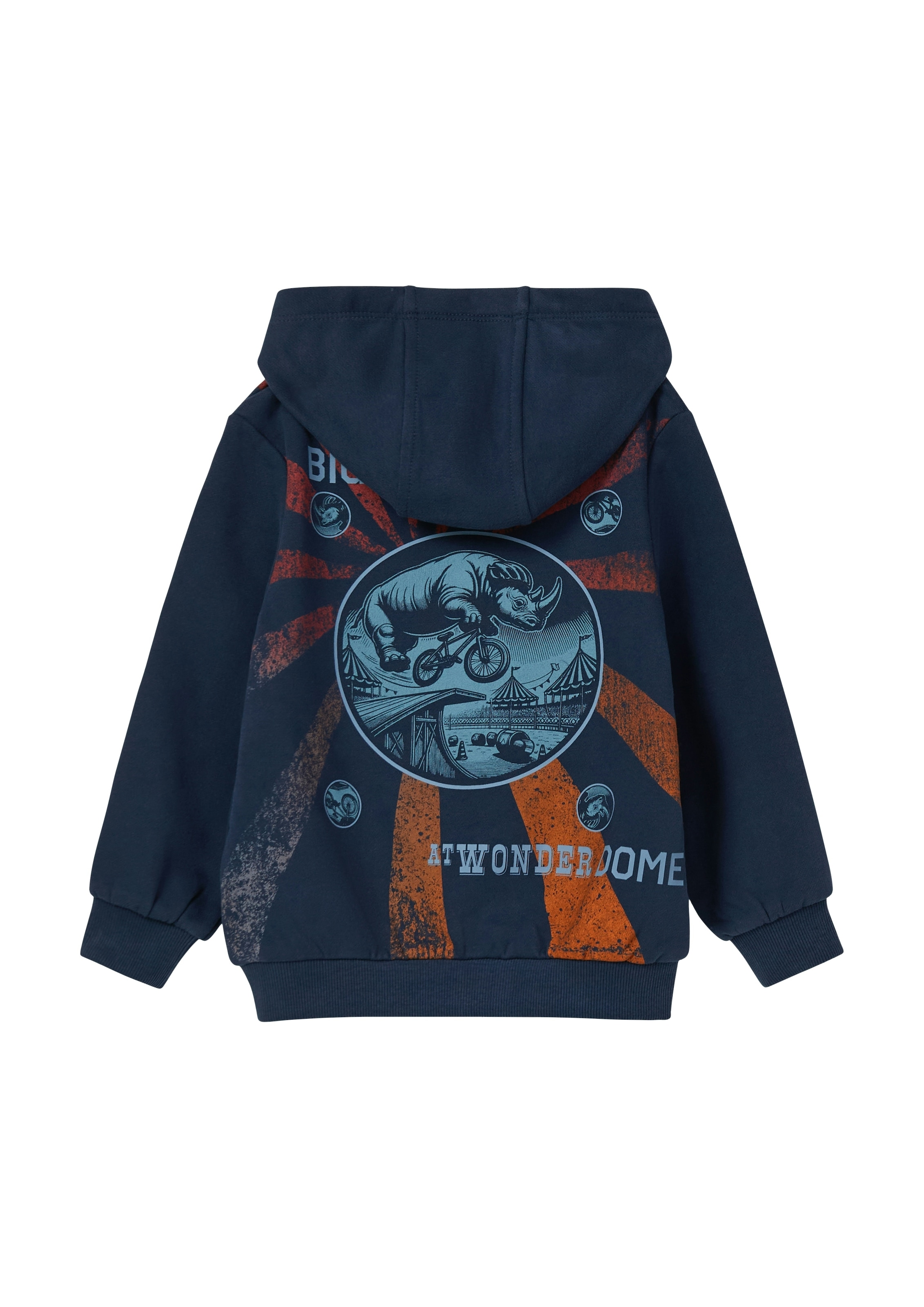 s.Oliver Junior Sweatshirt , mit grossem Rücken-Print und kleinem Frontprint
