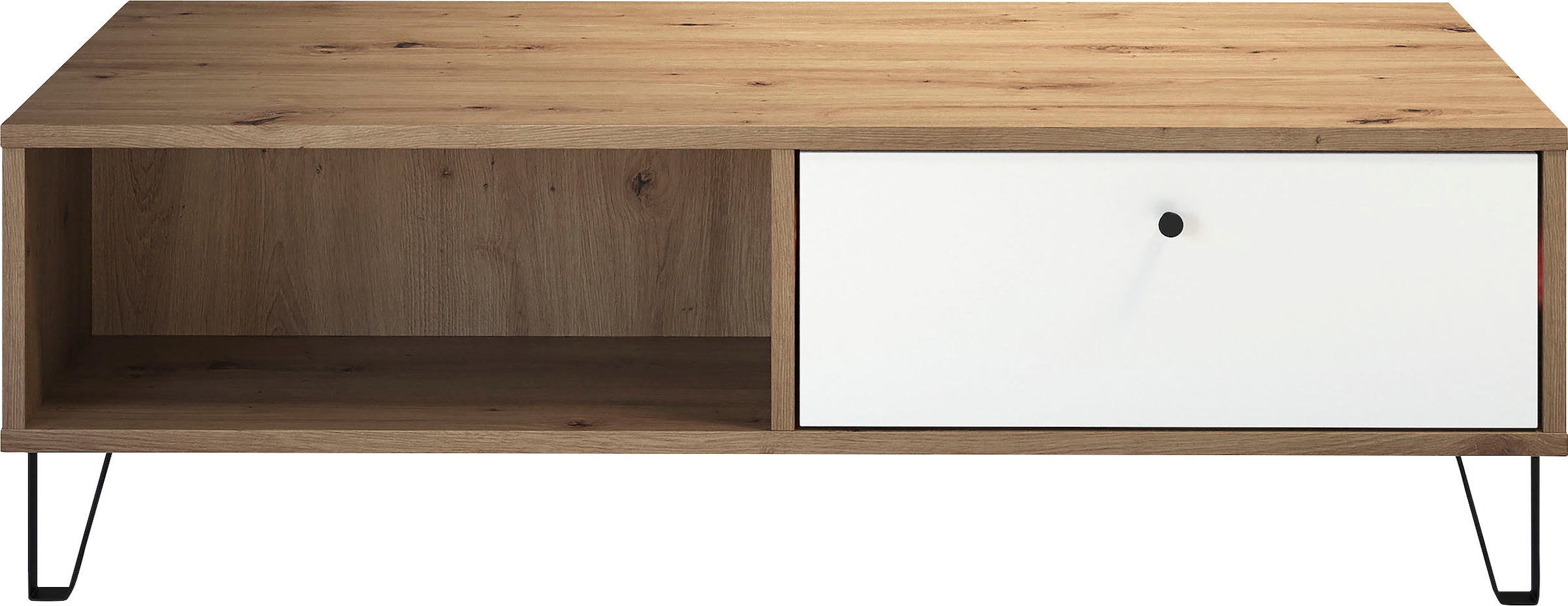 Home affaire Couchtisch »Tarragona« Couchtisch m. 2 Schub.K, 2 Fächern & Soft-Close - (B/T/H) 110/60/37 cm