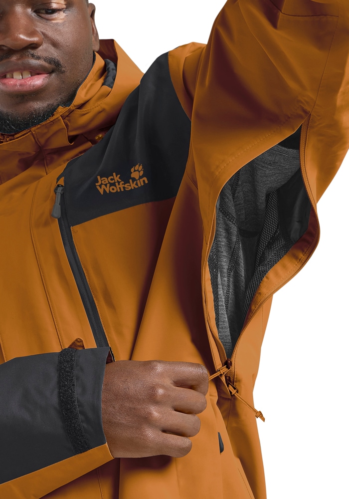 Jack Wolfskin Veste fonctionnelle »JASPER 2L JKT M« mit Kapuze Wasserdicht, atmungsaktiv, Übergangsjacke