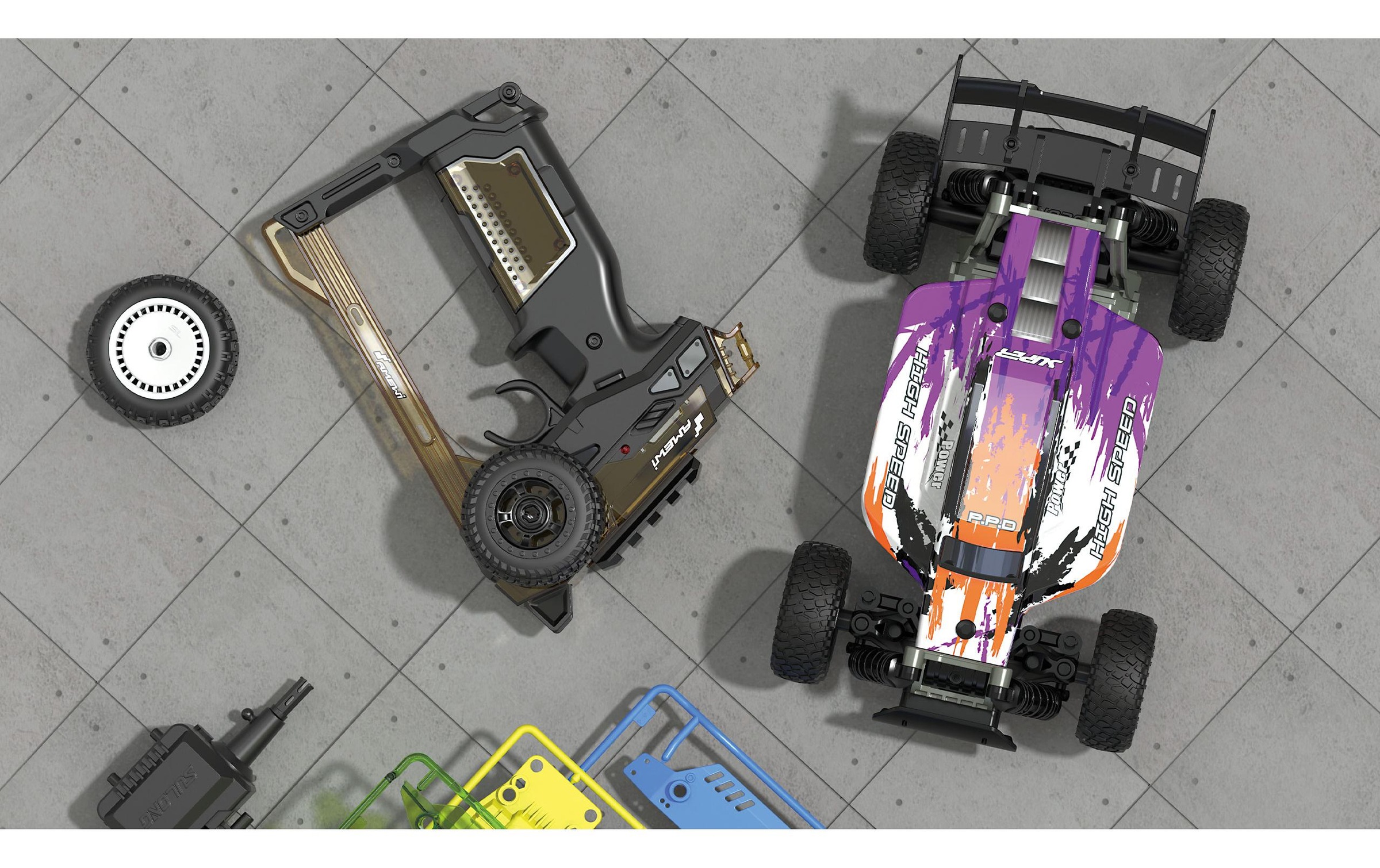 Amewi RC-Buggy »CoolRC DIY Race 2WD Bausatz,«