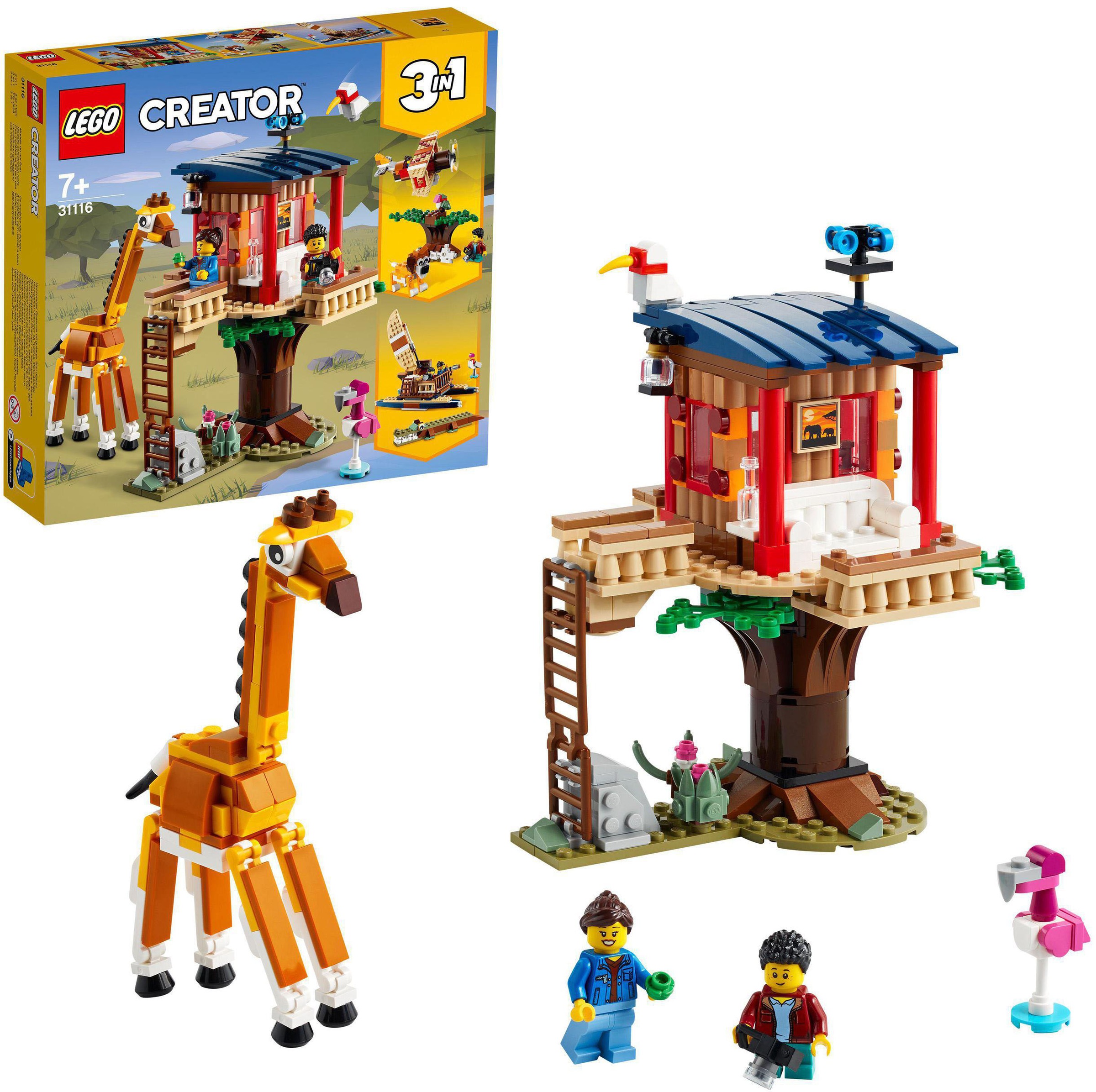 Image of LEGO® Konstruktionsspielsteine »Safari-Baumhaus (31116), LEGO® Creator 3in1«, (397 St.) bei Ackermann Versand Schweiz