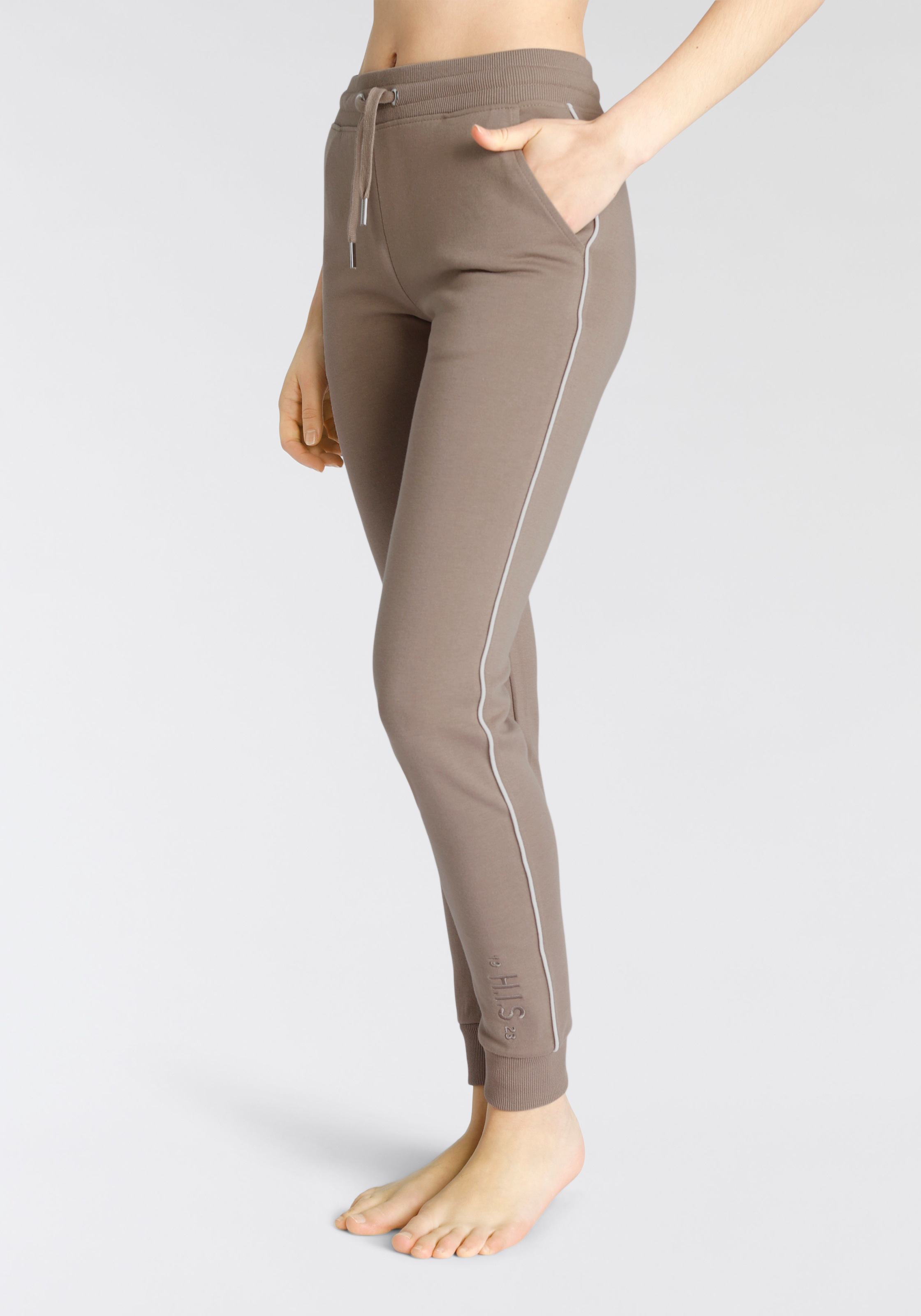 Image of H.I.S Sweathose mit seitlichem Piping und Taschen, Loungewear