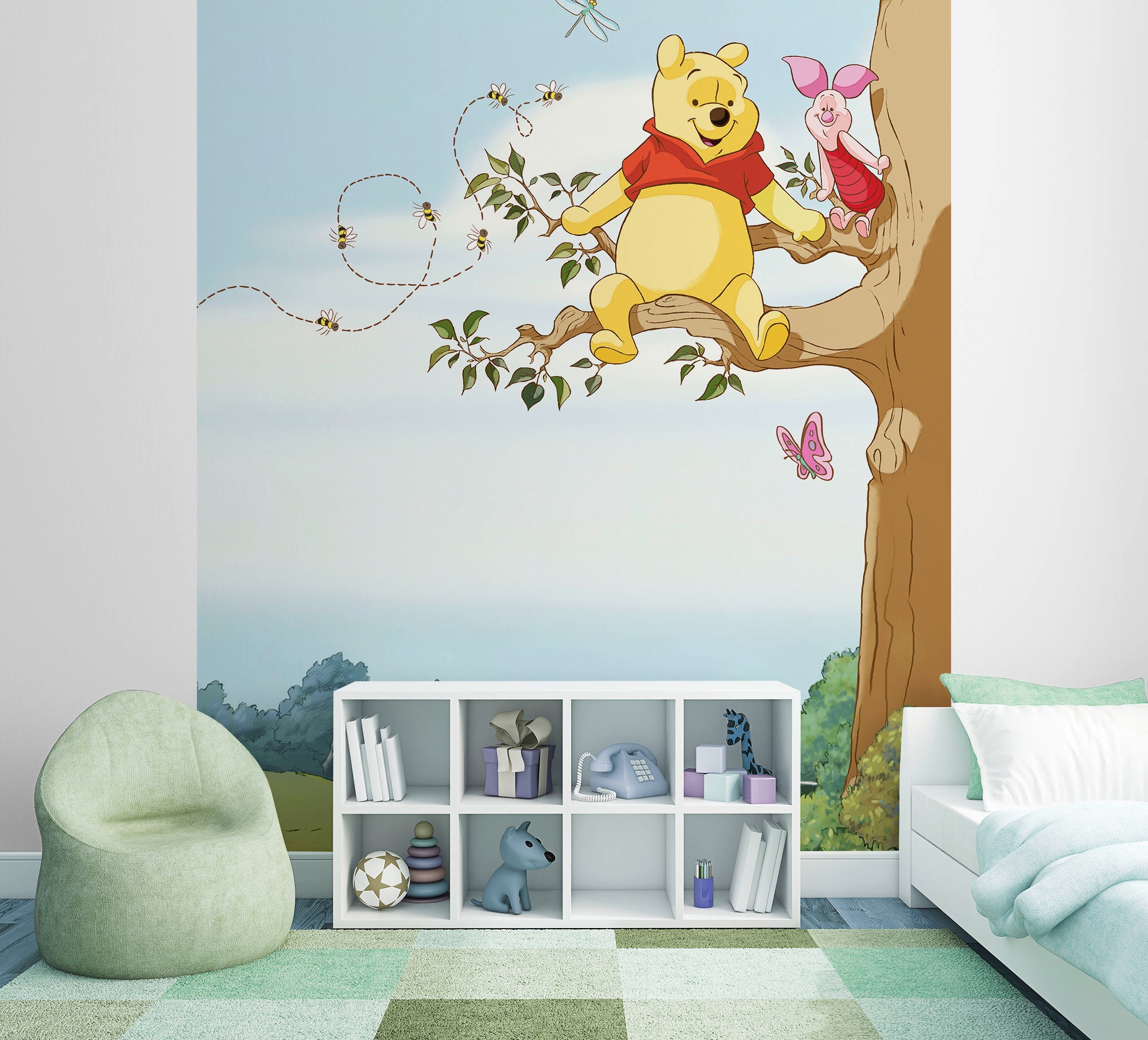 Komar Fototapete »Fototapete«, bedruckt, Fototapete - Winnie Pooh Tree - Grösse 184 x 254 cm