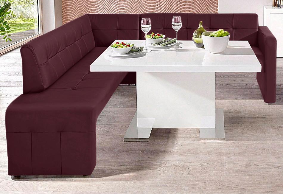 exxpo - sofa fashion Essbank »Barista, bequem und elegant, hohe Bodenfreiheit,«, Eckbank Barista bequem und elegant, hochwertige Detailverarbeitung