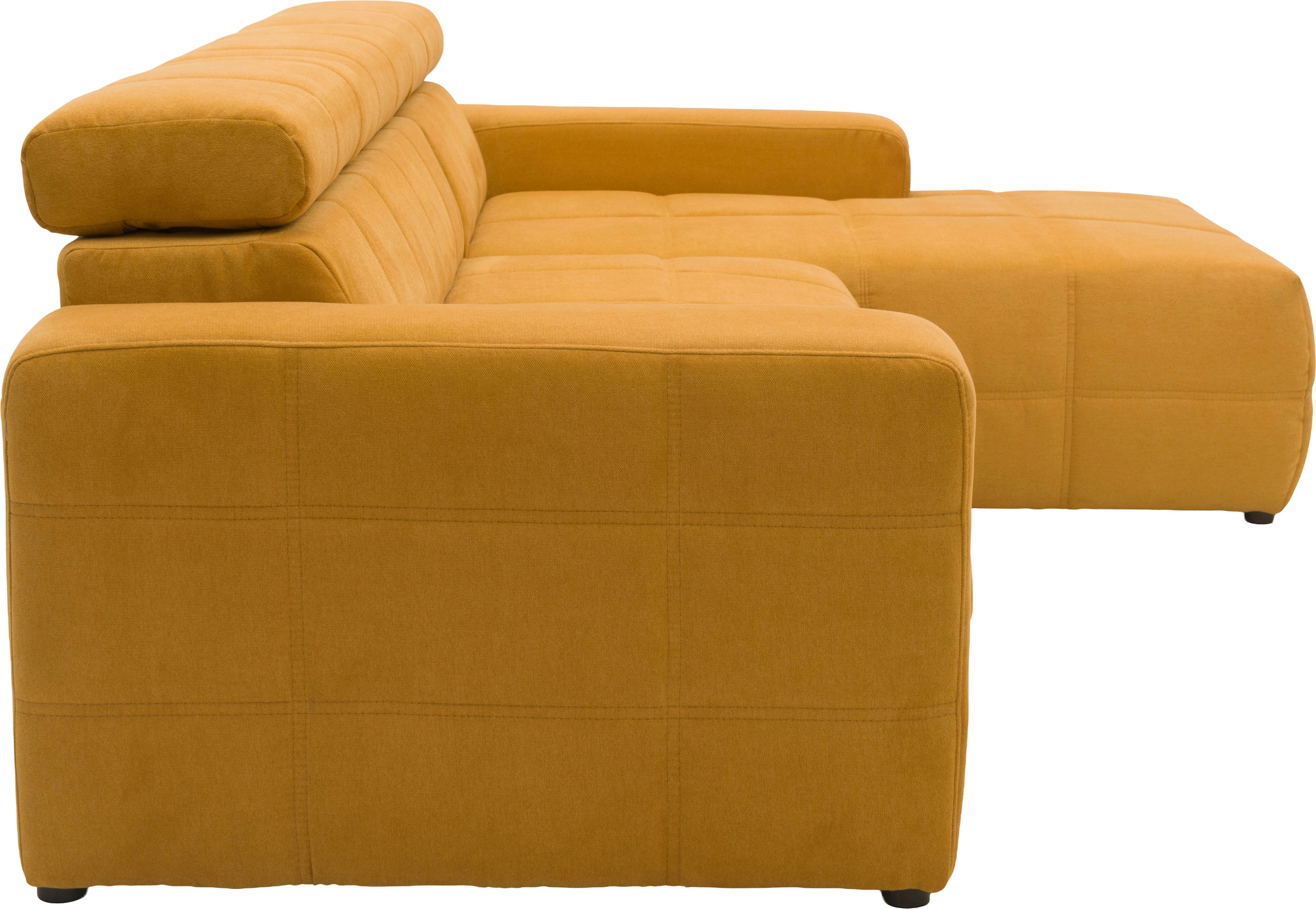 GOODproduct Canapé d'angle »Ballerup 235 x 175 cm, auch mit verstellbarer Sitztiefe« Appuie-têtes réglables, en tissu d'ameublement facile d'entretien et doux, forme en L