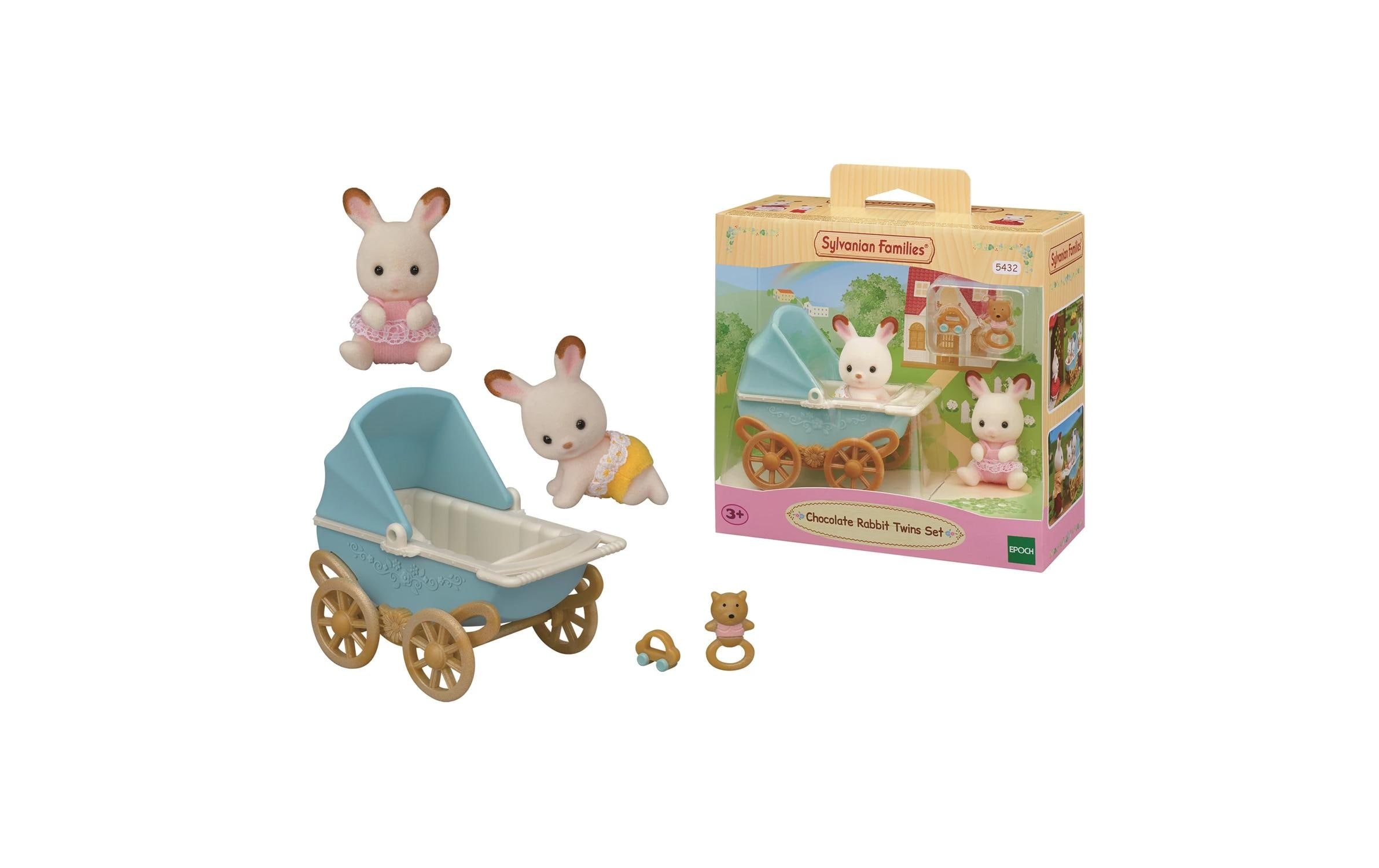 Image of Sylvanian Families Spielfigur "Schokoladenhasen Zwillingsset"