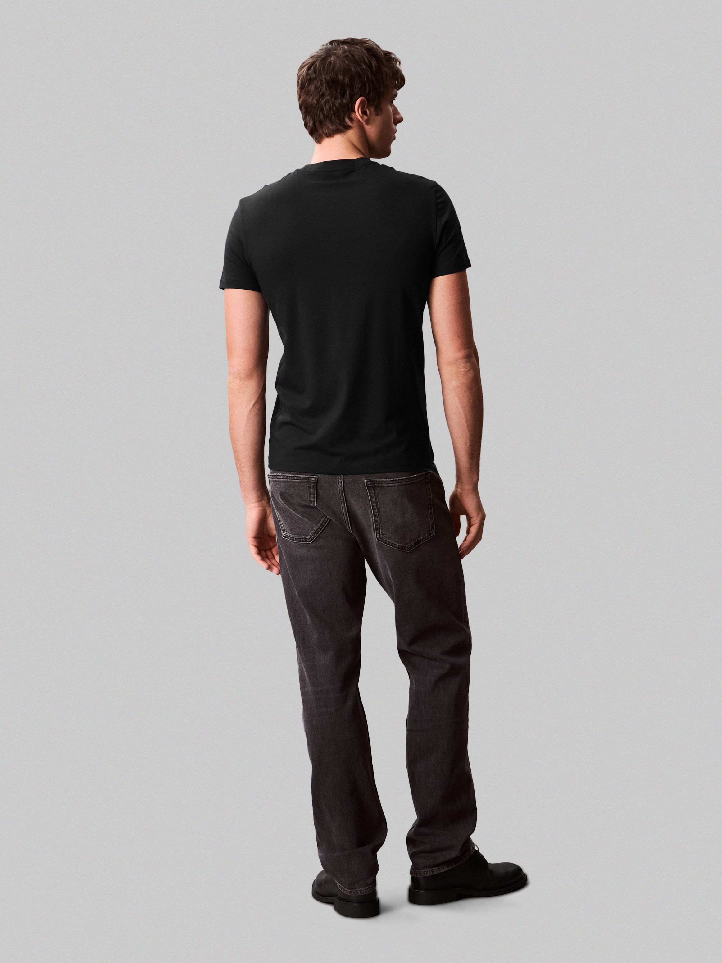 Calvin Klein T-Shirt »SS STRETCH COTTON SLIM TEE« Mit Rundhalsausschnitt