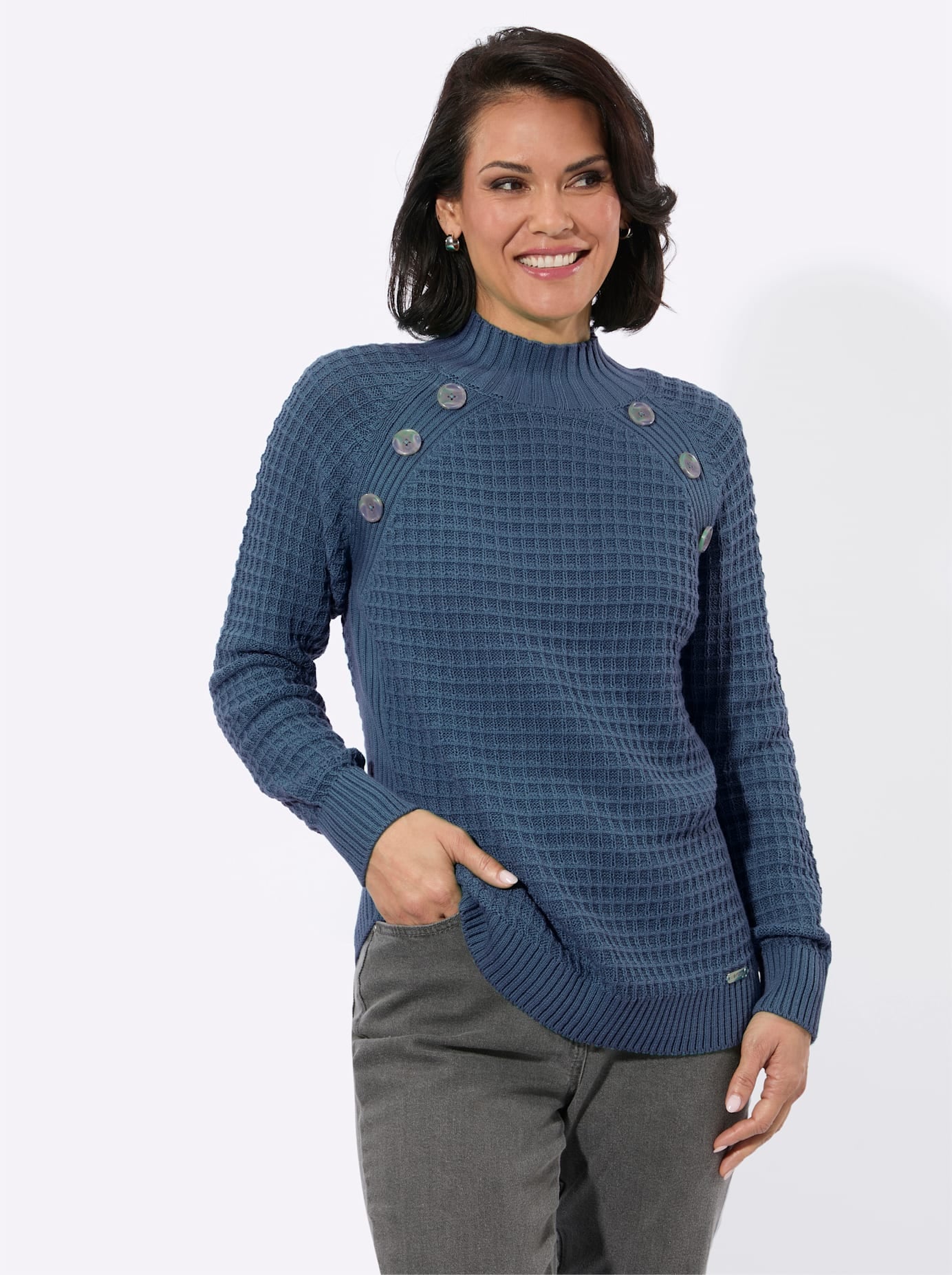 Casual Looks Stehkragenpullover »Stehkragen-Pullover«