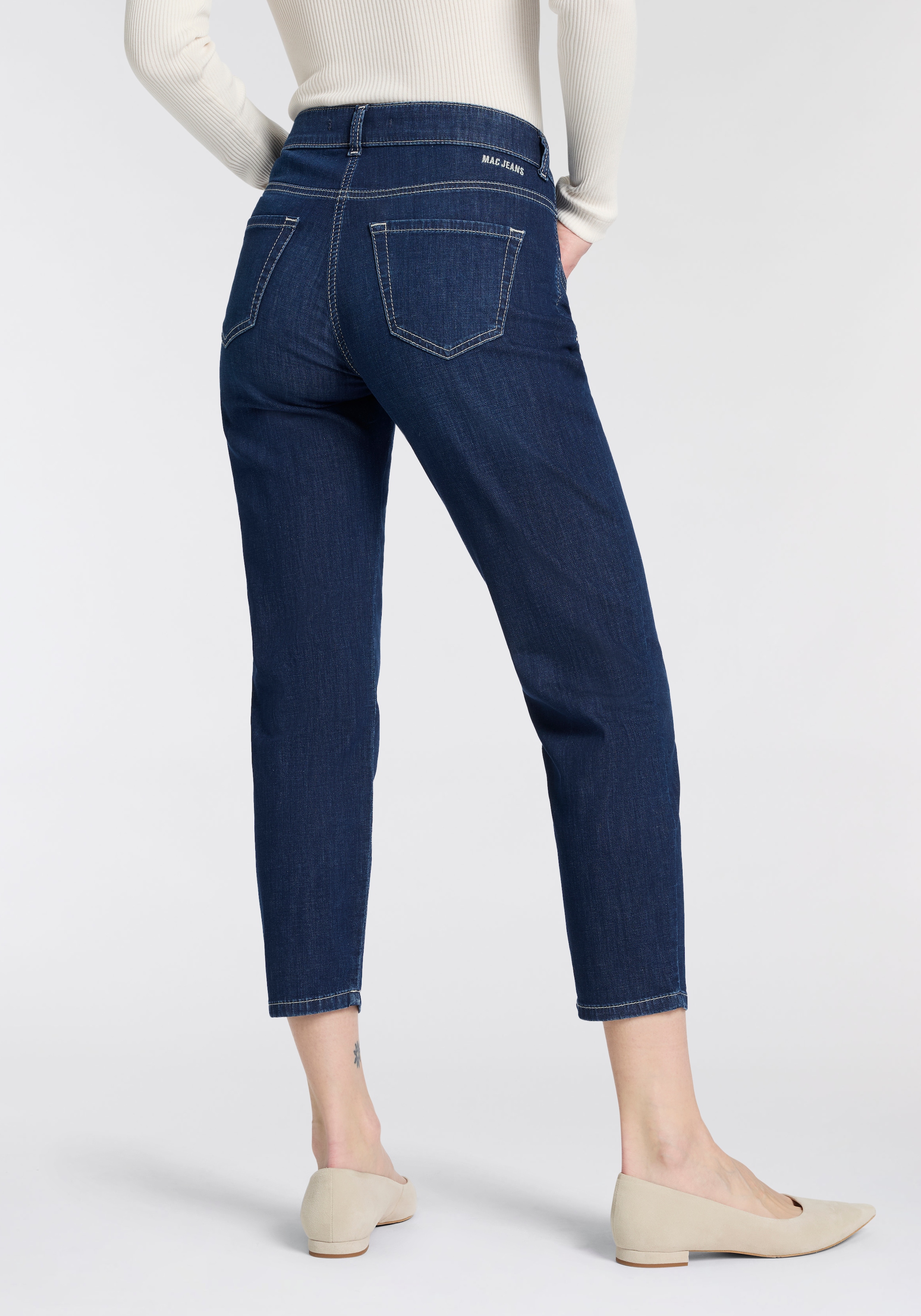 MAC Jeans cheville »Slim 7/8« coutures contrastées