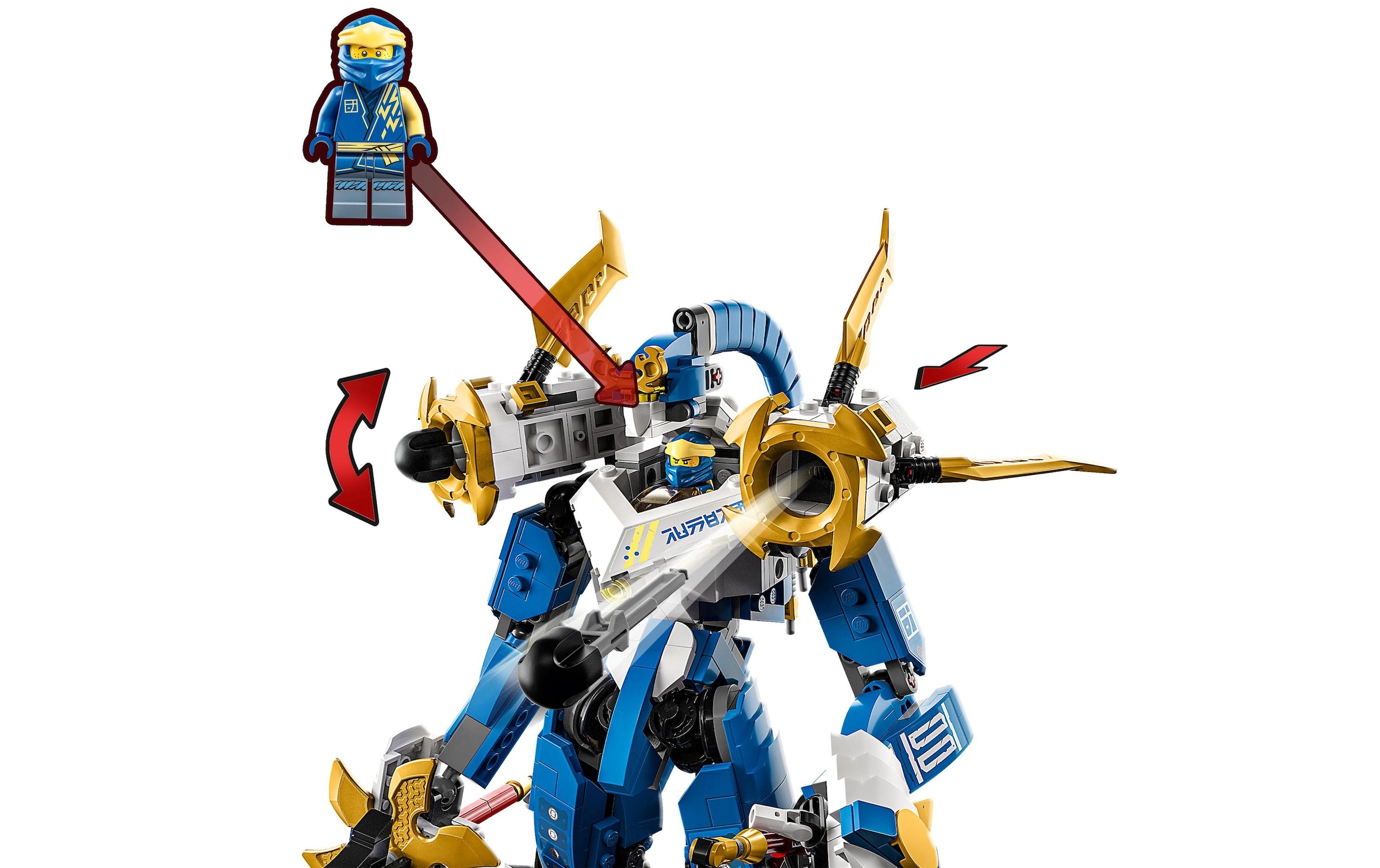 LEGO® Konstruktionsspielsteine »Jays Titan-Mech«, (794 St.)