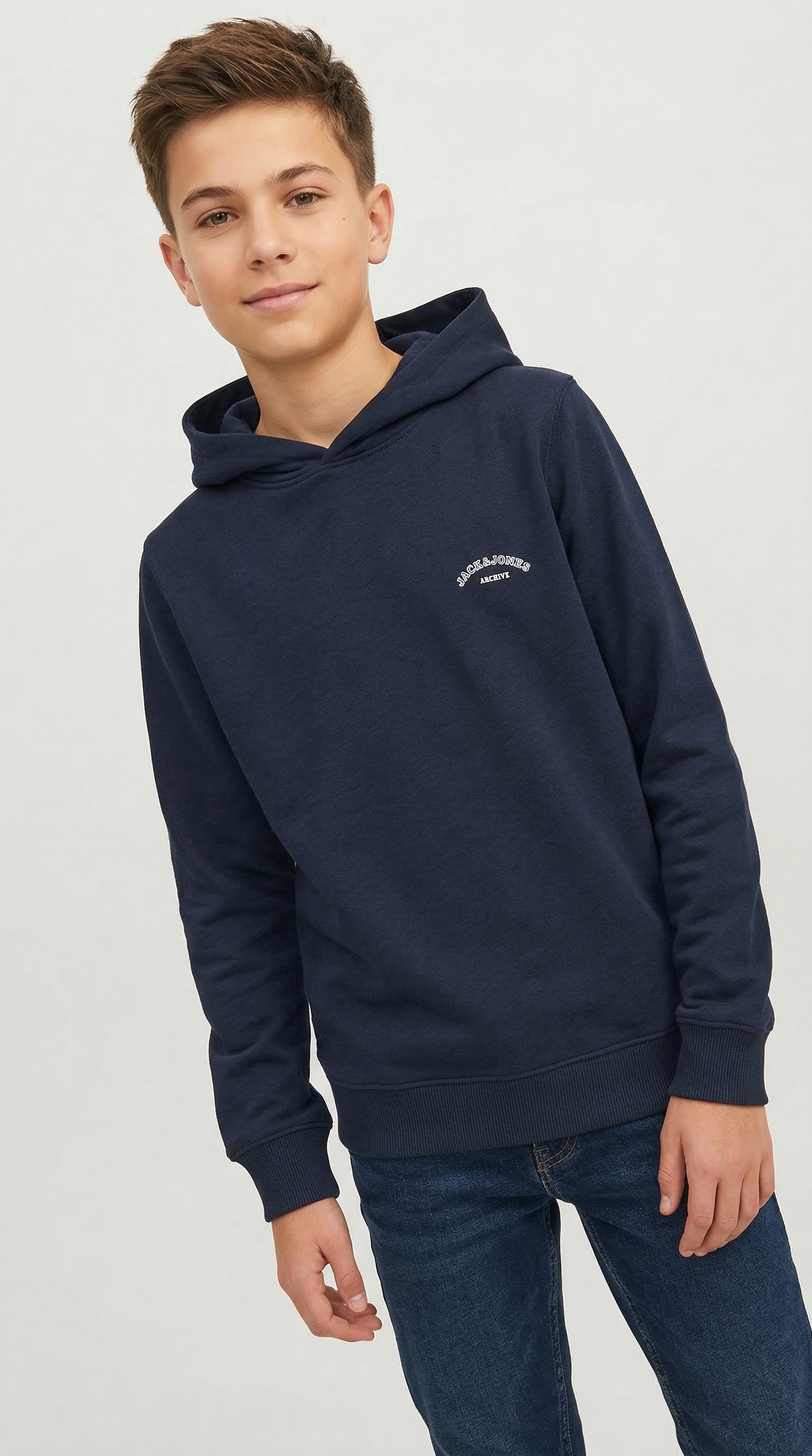 Jack & Jones Junior Sweat à capuche »JJCOLLEGE LOGO SWEAT HOOD JNR«, mit Logoprint
