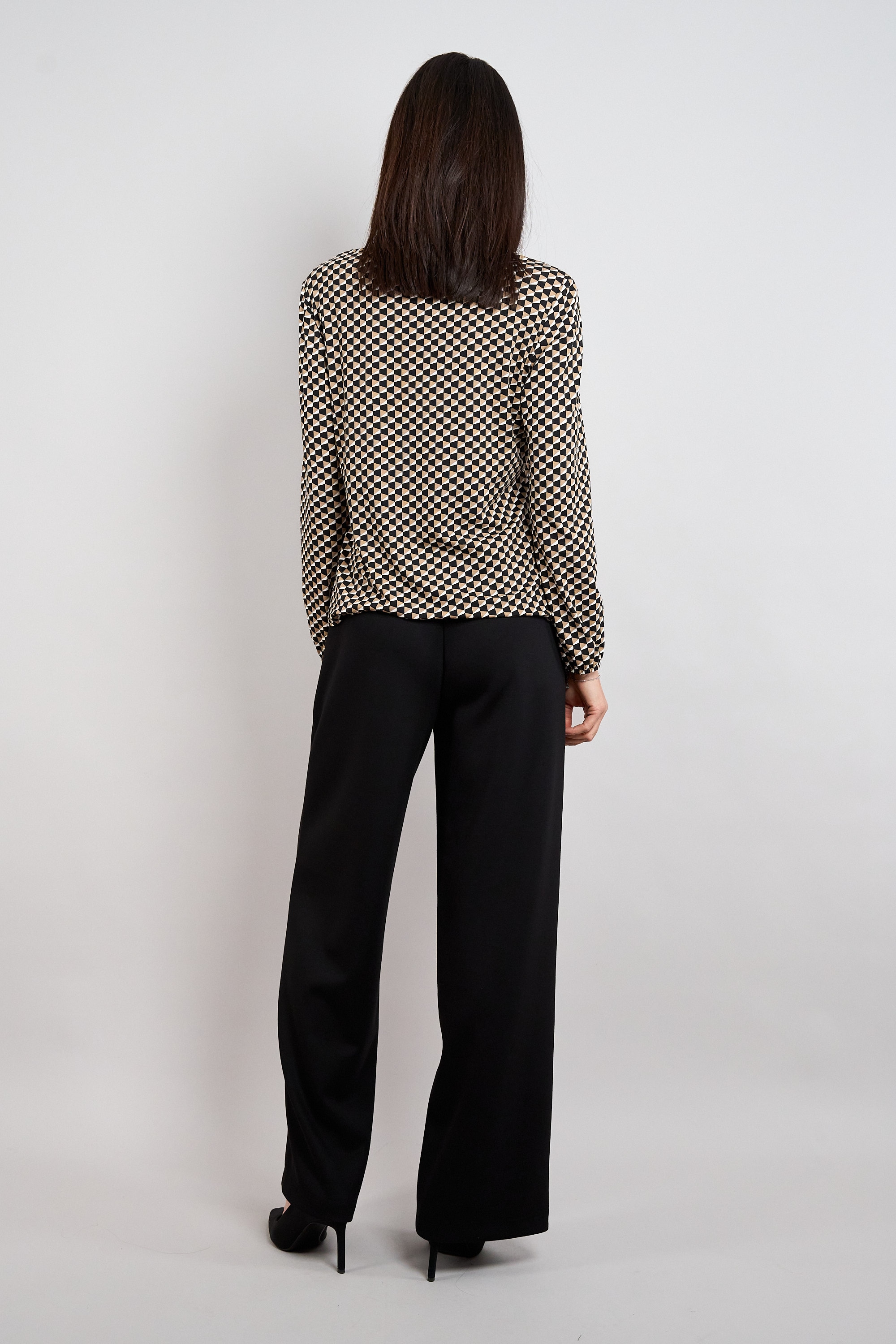 Seidel Moden Langarmshirt Sommershirt mit Minimalprint - MADE IN GERMANY