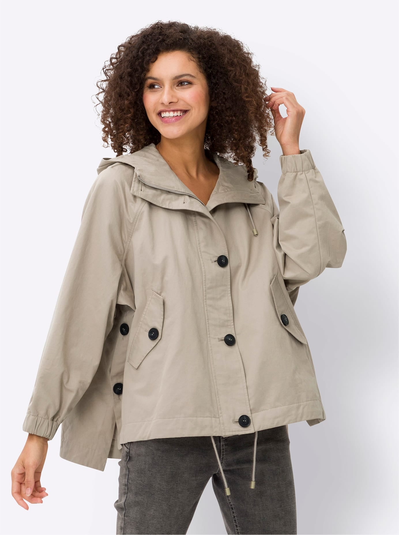 heine Outdoorjacke mit Kapuze