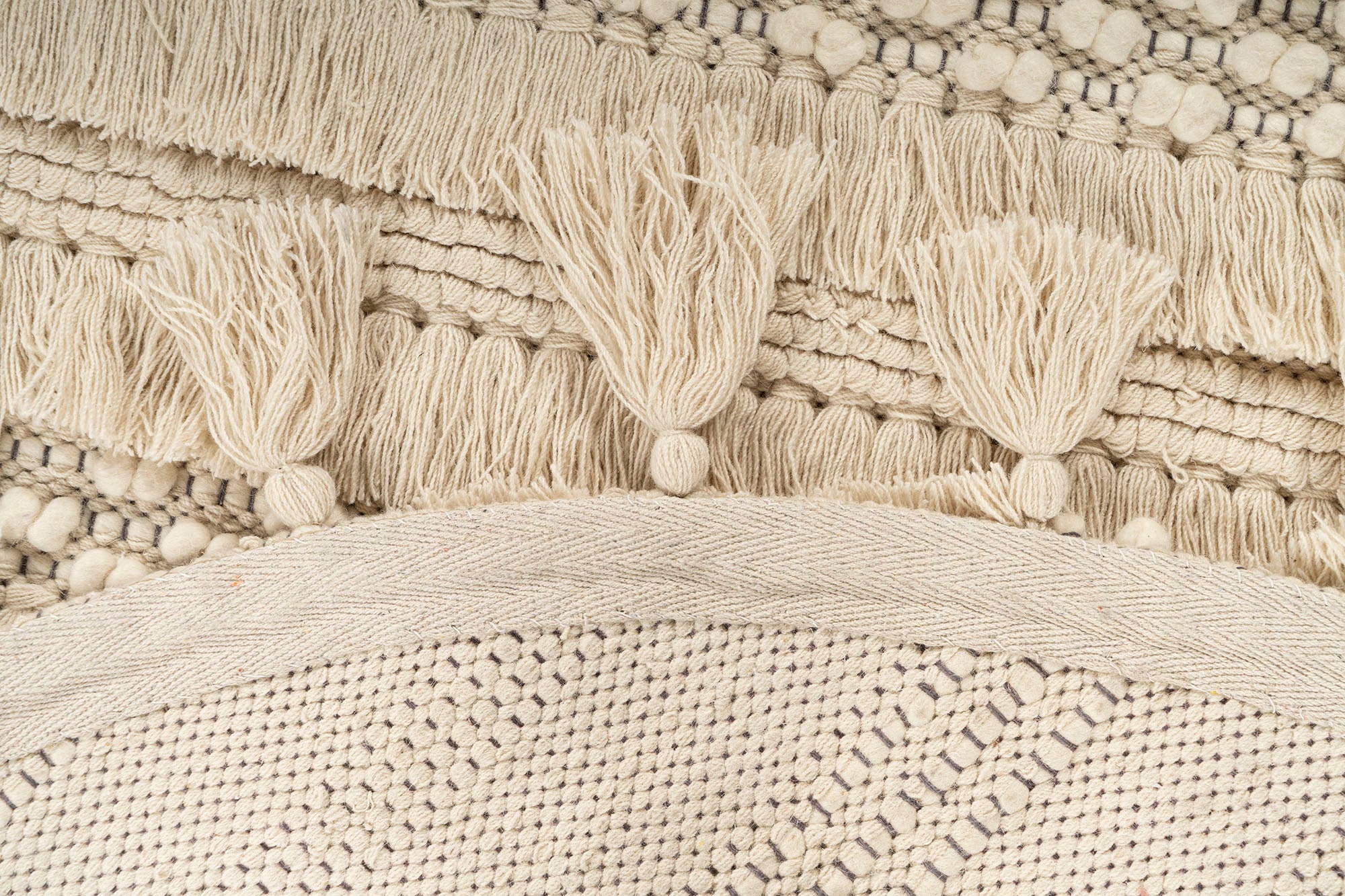 me gusta Wollteppich »Bohist 325« rund 18 mm Höhe