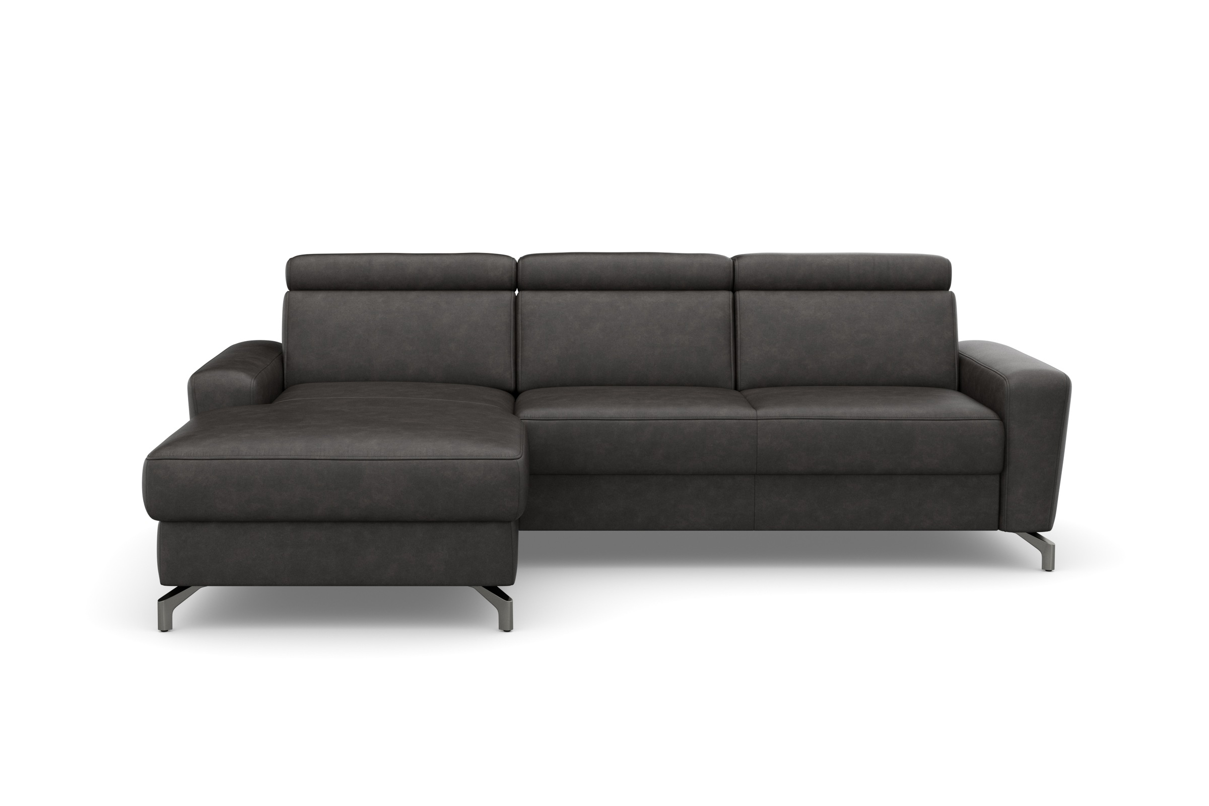 sit&more Ecksofa »Scarlett L-Form«, inklusive Kopfteilverstellung, wahlweise mit Bettfunktion, Bettkasten