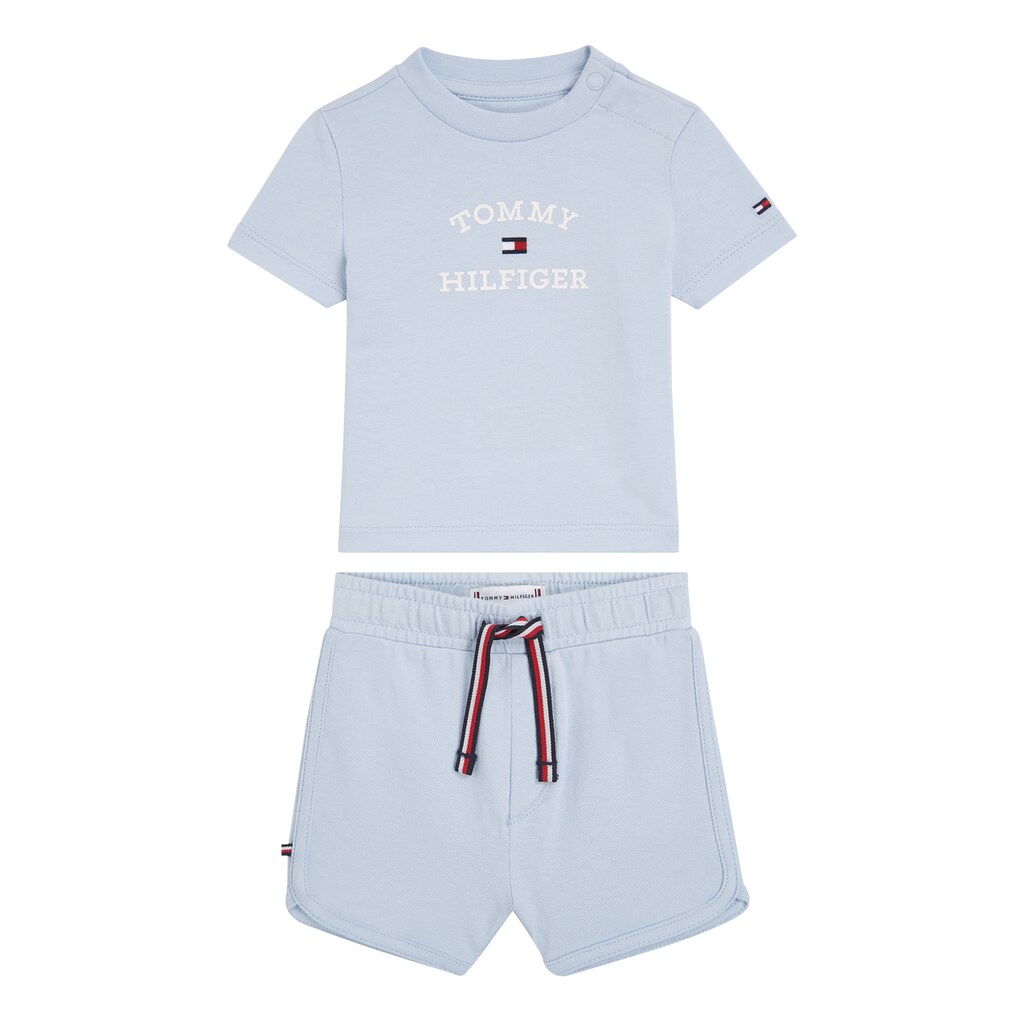 Tommy Hilfiger T-Shirt »BABY TH LOGO SHORT SET«, (Set, 2 tlg.), Baby bis 2 Jahre