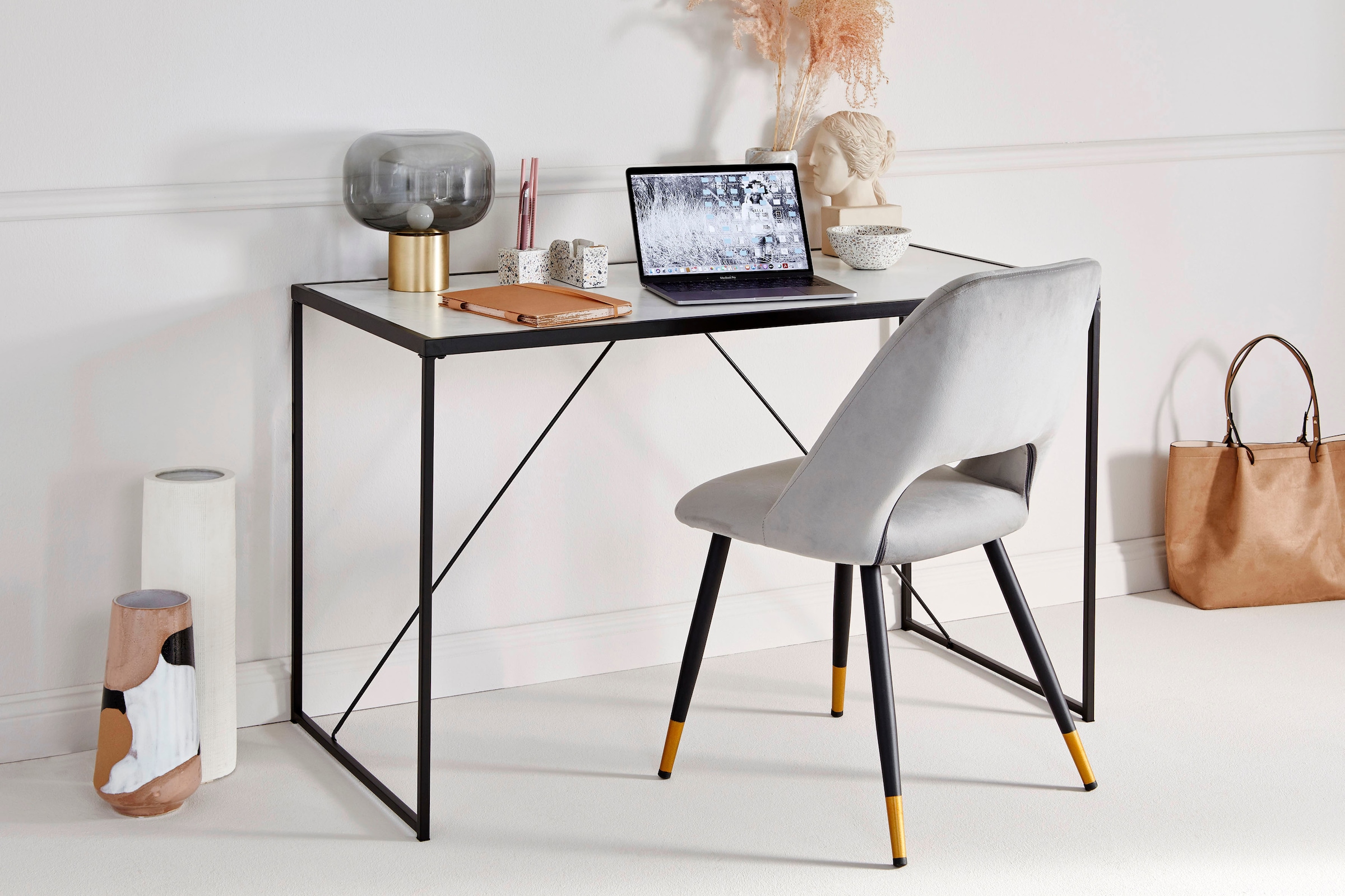 Jahnke Schreibtisch »GLAM« Schreibtisch in edlem Marmor-Look