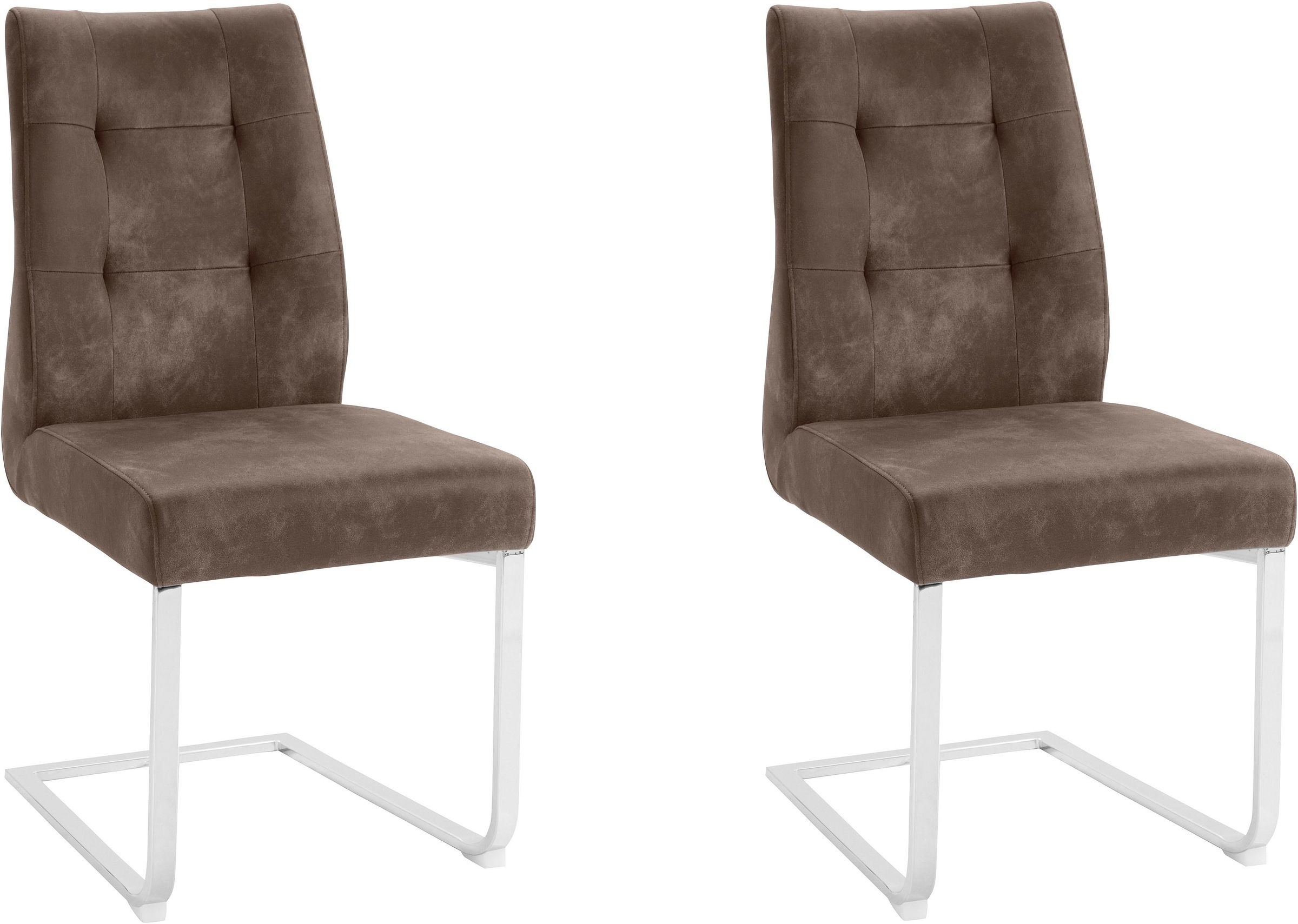 Image of Homexperts Esszimmerstuhl »Maria«, (Set), 2 St., Microfaser VINTAGE, Bezug in Microfaser-Vintage, Belastbarkeit bis 150 kg bei Ackermann Versand Schweiz