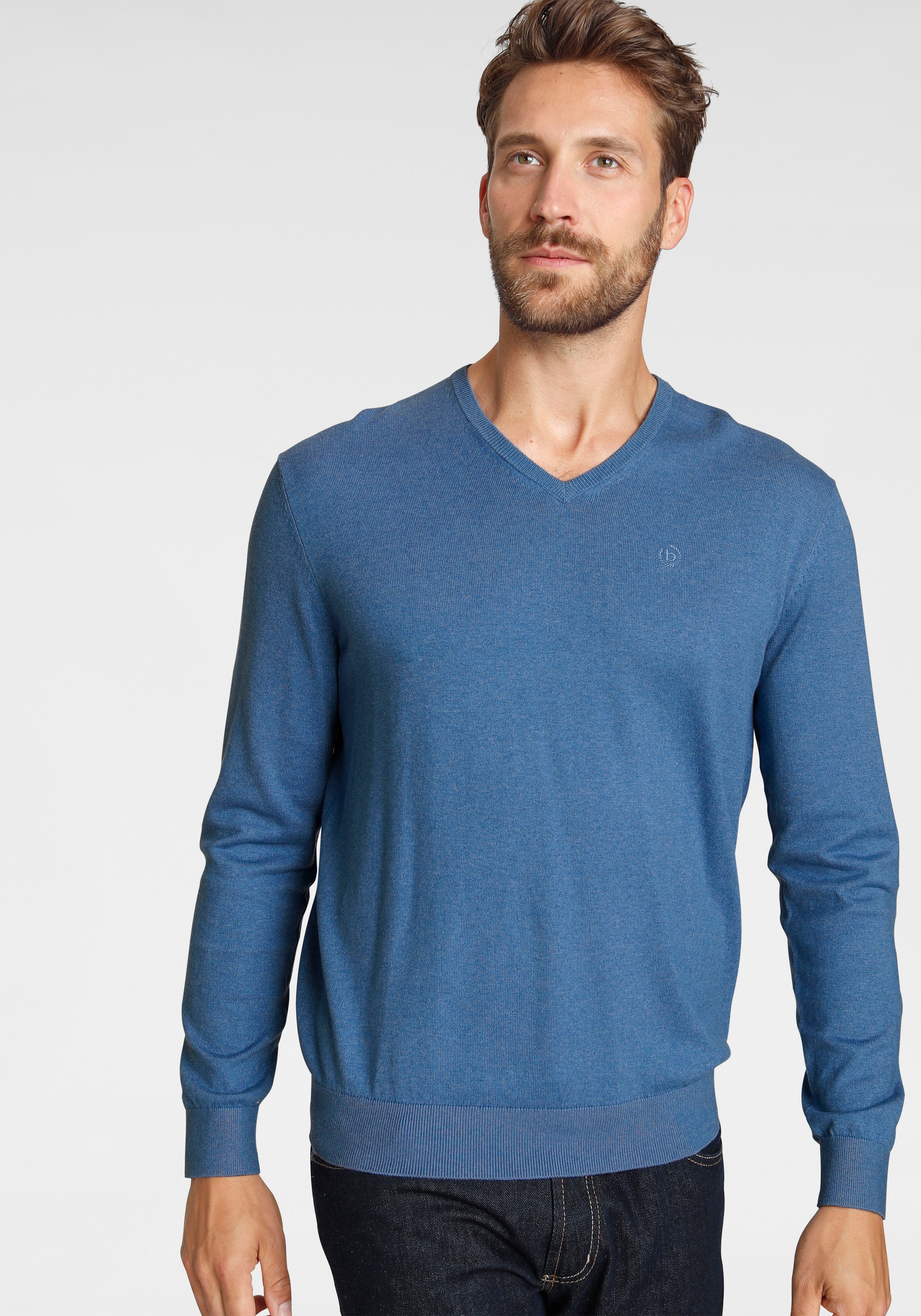 Image of bugatti V-Ausschnitt-Pullover bei Ackermann Versand Schweiz