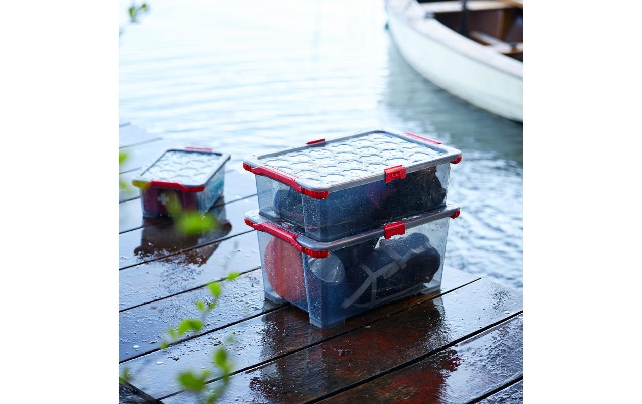 ROTHO Aufbewahrungsbox »EVO TOTAL Transparent, 2 tlg.«, (3 St.)