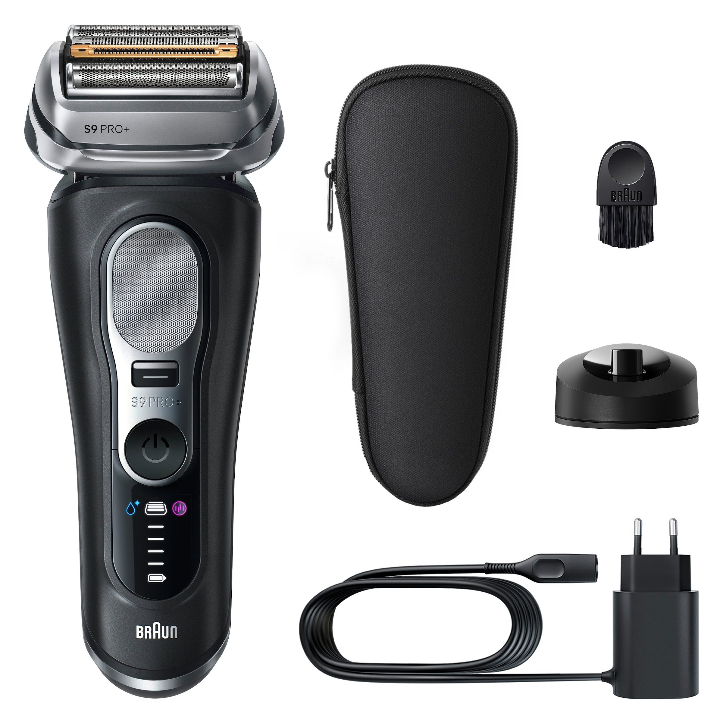 Braun Rasoirs électriques »Series 9 9610s« Tondeuse de précision intégrée Pro-SensoAdapt, support de charge, 5+1 lames de précision ultra fines