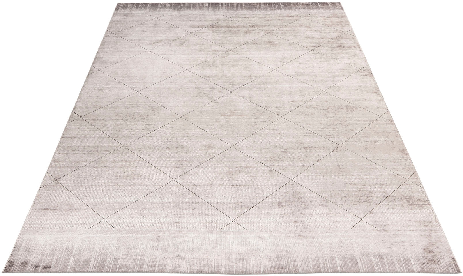 Image of Obsession Teppich "My Eden of Obsession 201" rechteckig 10 mm Höhe Kurzflor, kariert, besonders hohe Knotendichte, Material: 85% Viskose