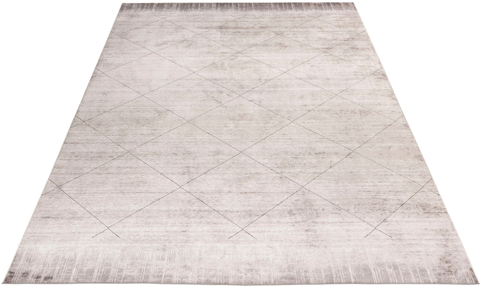 Image of Obsession Teppich »My Eden of Obsession 201«, rechteckig, 10 mm Höhe, Kurzflor, kariert, besonders hohe Knotendichte, Obermaterial: 85% Viskose, ideal im Wohnzimmer & Schlafzimmer bei Ackermann Versand Schweiz