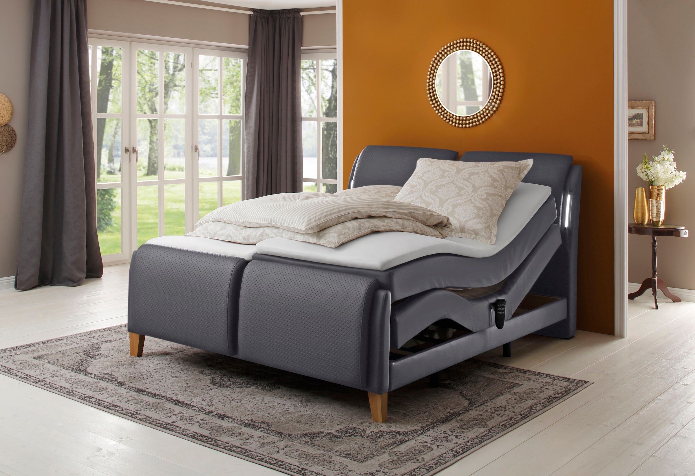 Image of Home affaire Boxspringbett "Messina2" Liegekomfort elektrisch Verstellbar