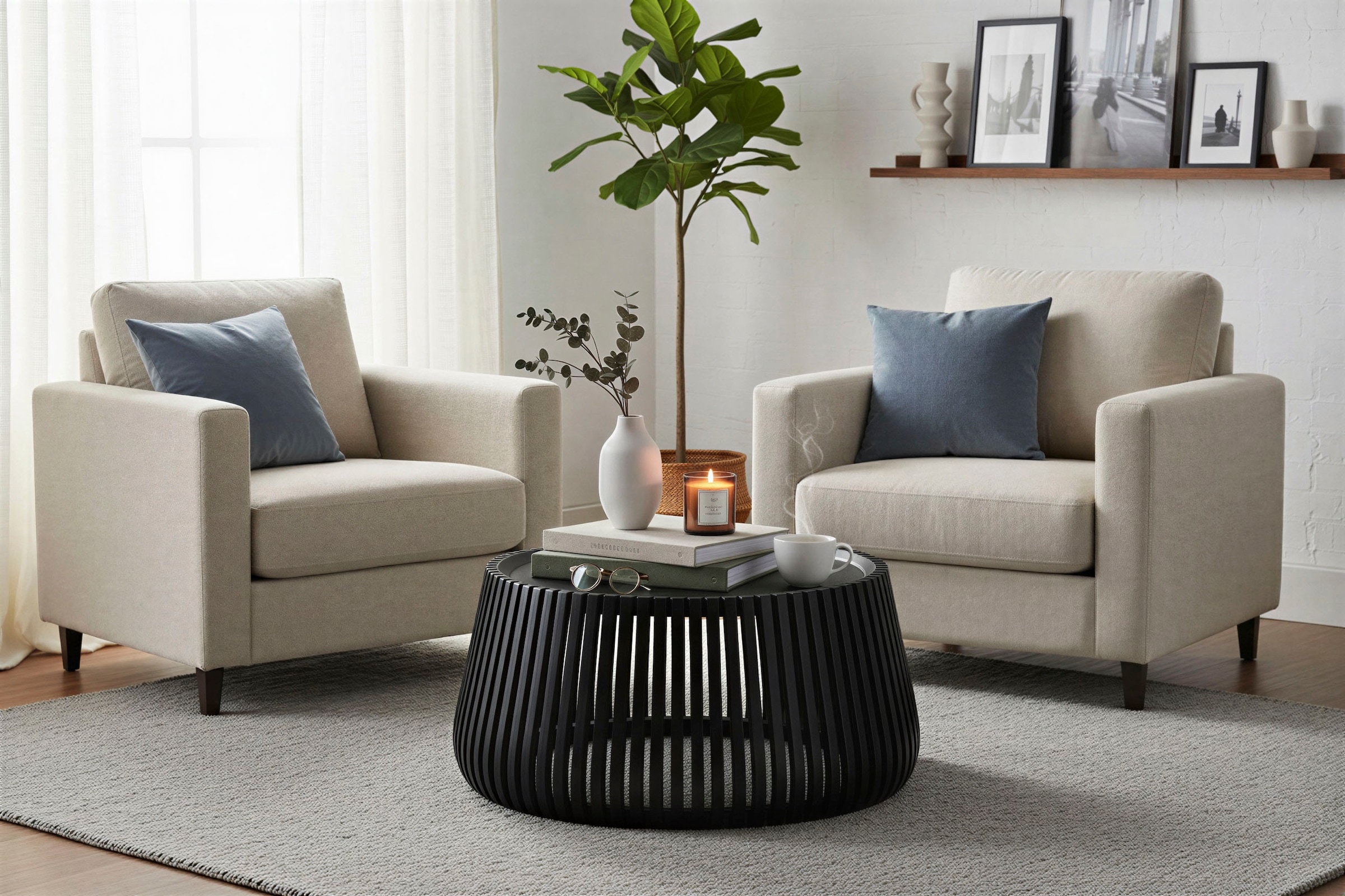 SIT Couchtisch »Limerick rund aus Mango massiv mit Lamellendesign« 1 Stk. tlg. Runde Tischplatte mit dekorativen Lamellendetails