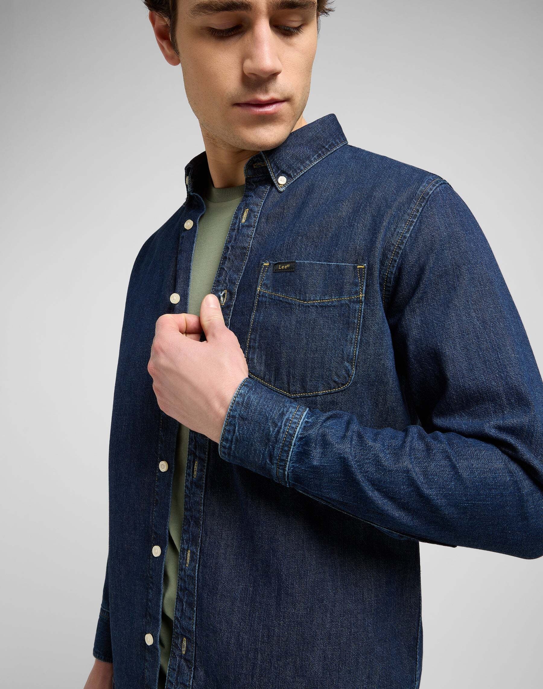 Lee® Chemise en jean »Lee Jeanshemd Lee Button Down«
