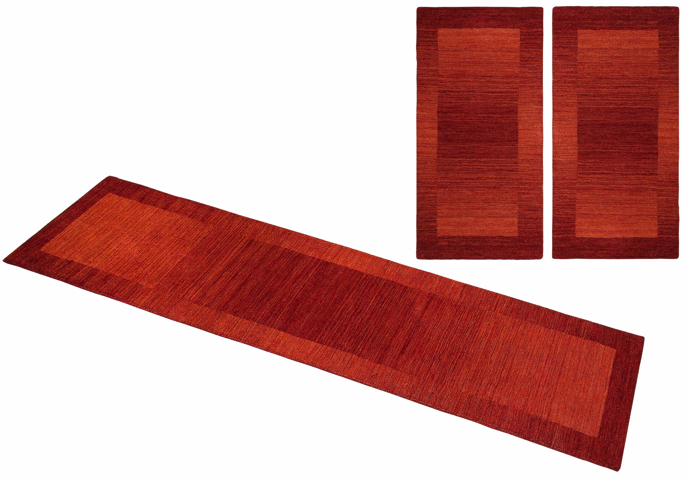 Image of Theko Exklusiv Bettumrandung »Gabbeh Super«, (3 tlg.), handgewebt, Bettvorleger, Läufer-Set für das Schlafzimmer bei Ackermann Versand Schweiz