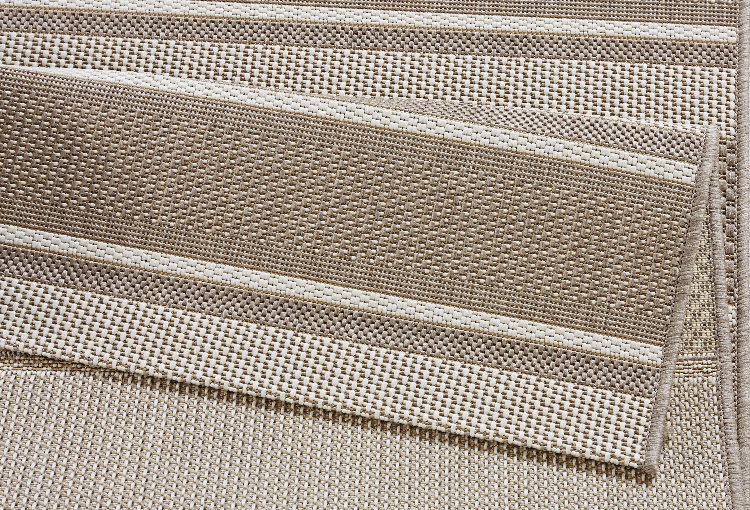 NORTHRUGS Teppich »Strap«, rechteckig, auf Garten, Terrasse, In- Streifen, & Wohnzimmer versandkostenfrei Teppich, Outdoor, Balkon