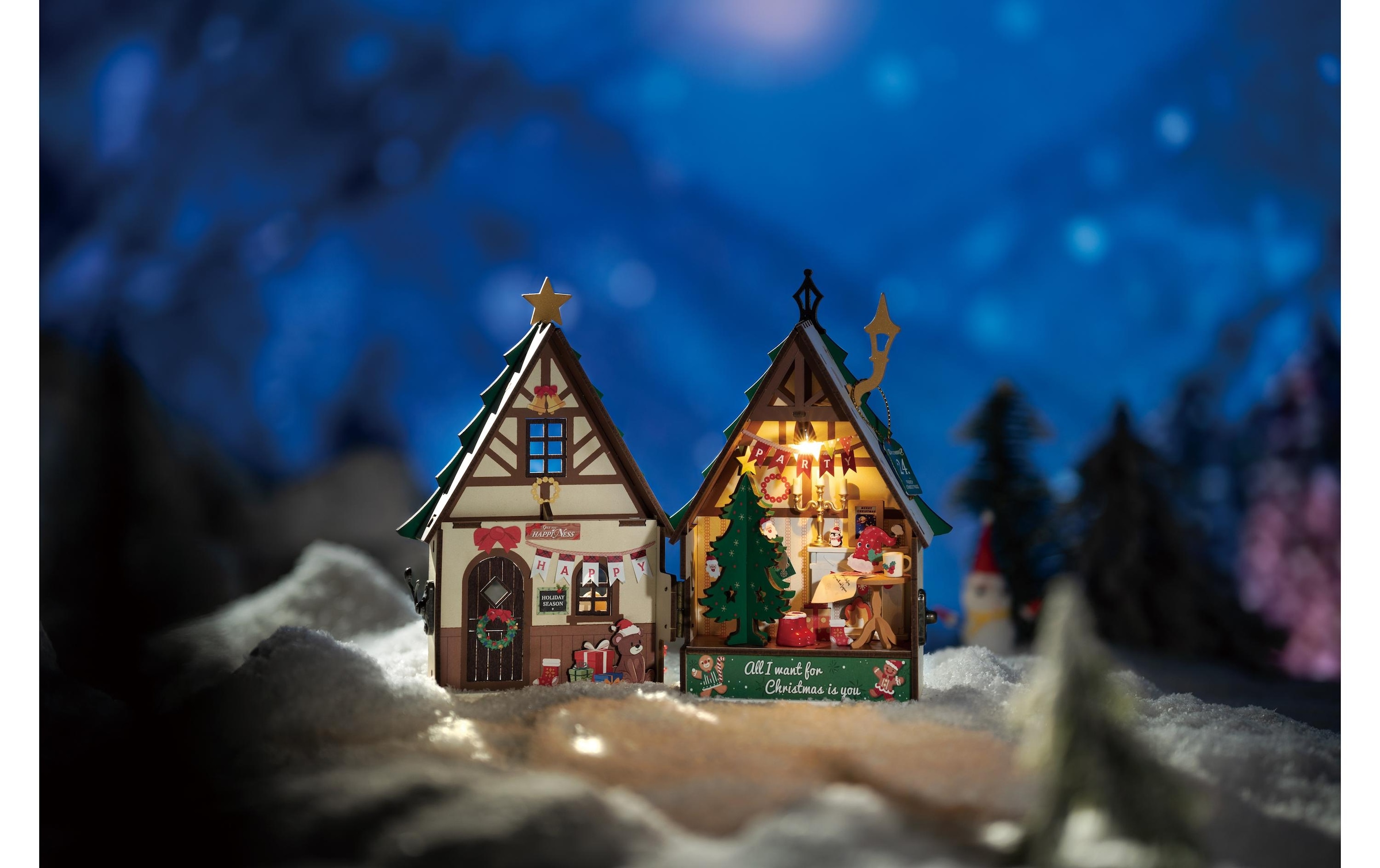   Modellbausatz »RoboTime Funkelndes Weihnachtshaus«