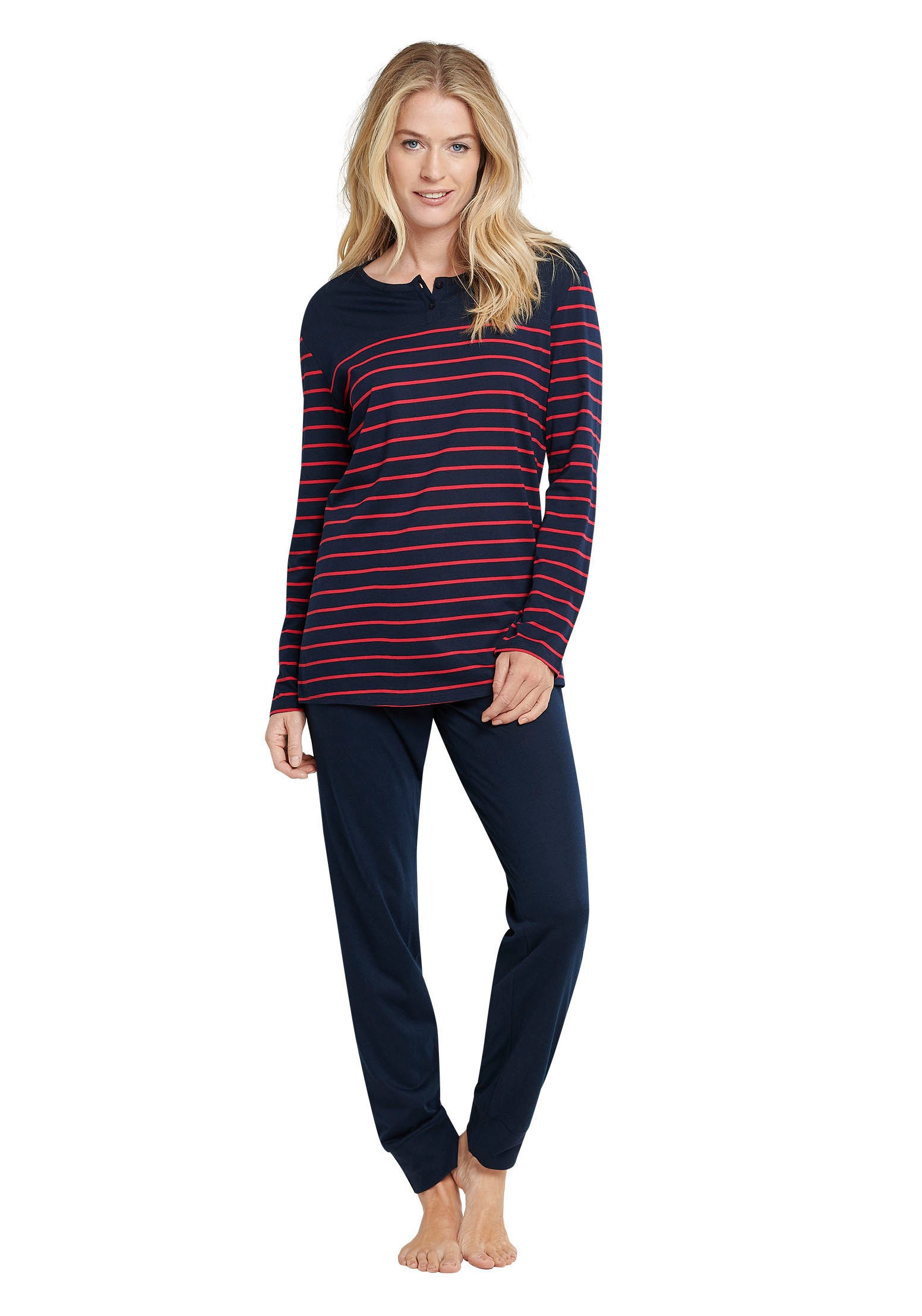 Image of Schiesser Pyjama, mit klassischen Streifen bei Ackermann Versand Schweiz