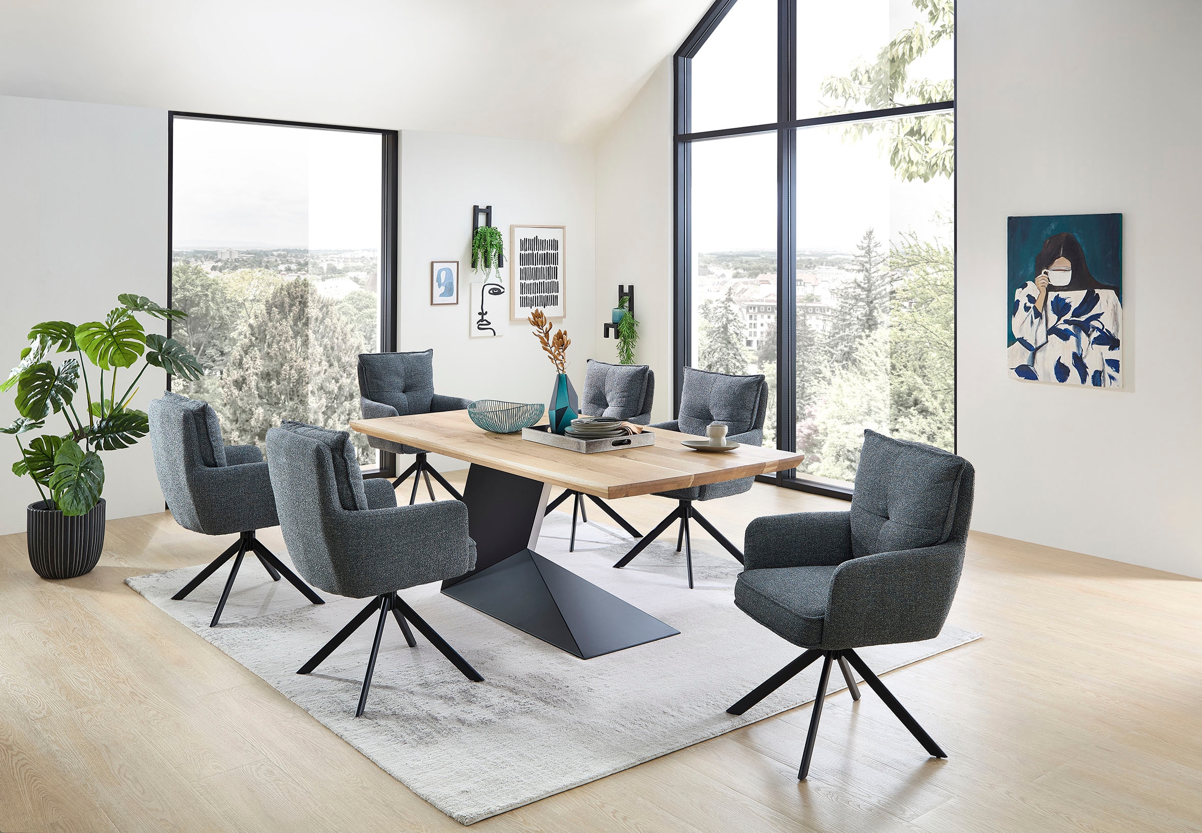 Stolkom Chaise avec accoudoirs »Sofia Young« () 4 cuisBreite 61cm, 180 Grad drehbar