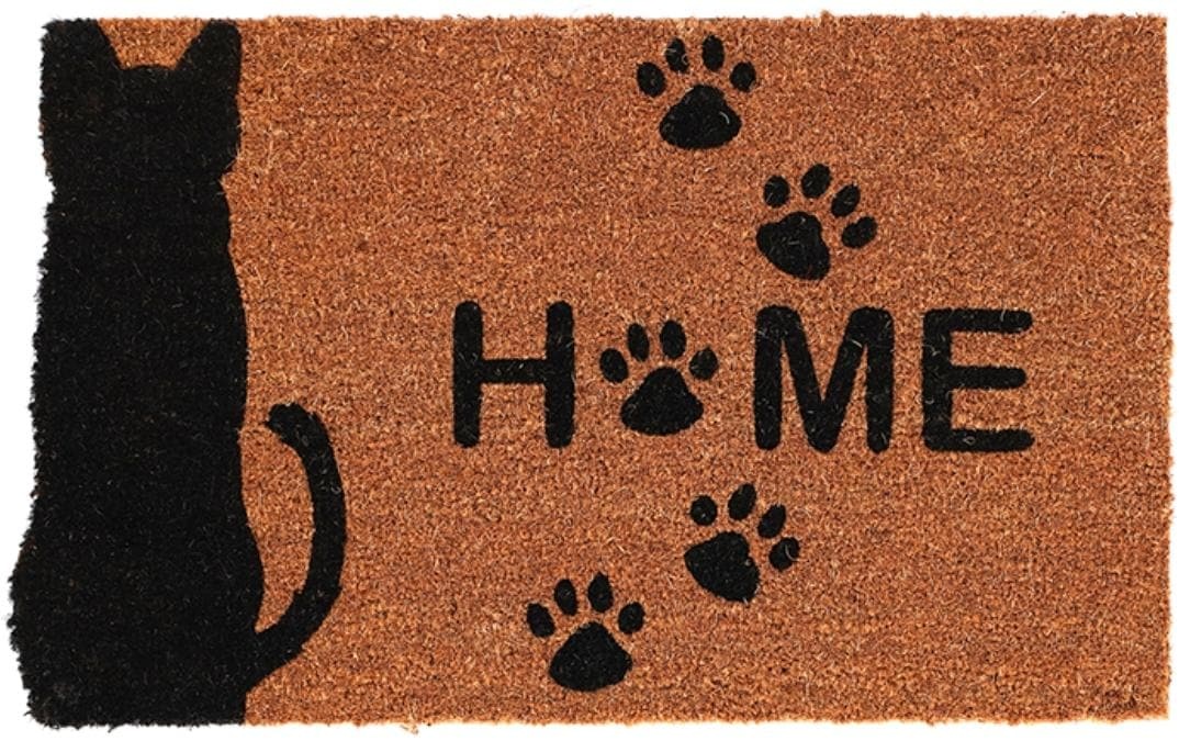 Image of esschert design Fussmatte "Fussmatte Katze "Home" 45 cm x 75 cm"