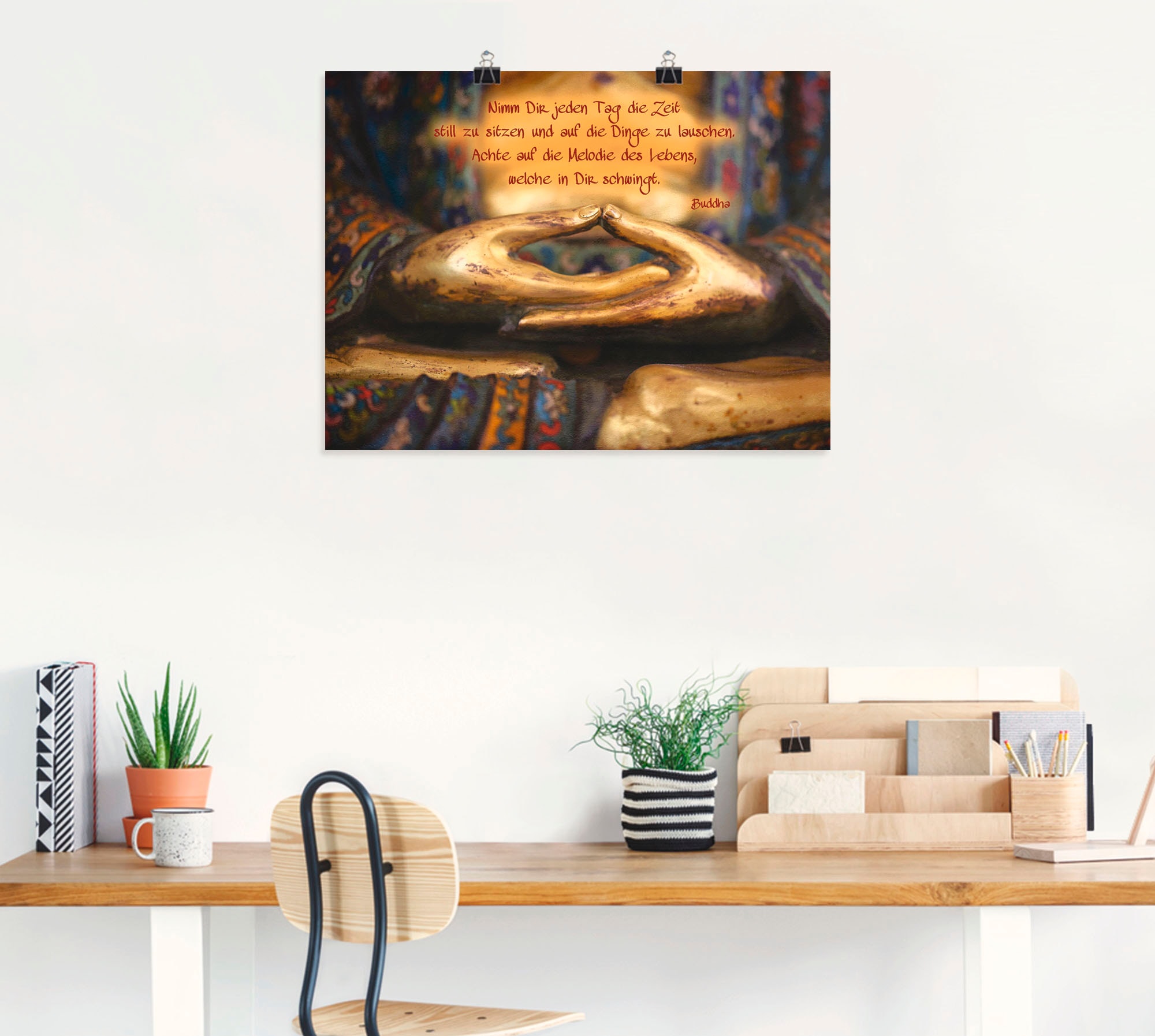 Artland Fresque murale »Weisheit« 1 cuis tlg. als Leinwandbild, Poster, Wandaufkleber in verschied. Grössen