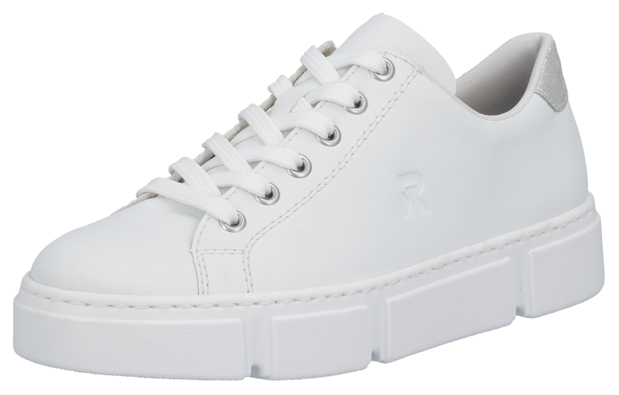 Image of Rieker Plateausneaker in monochromer Optik, Freizeitschuh, Halbschuh, Schnürschuh