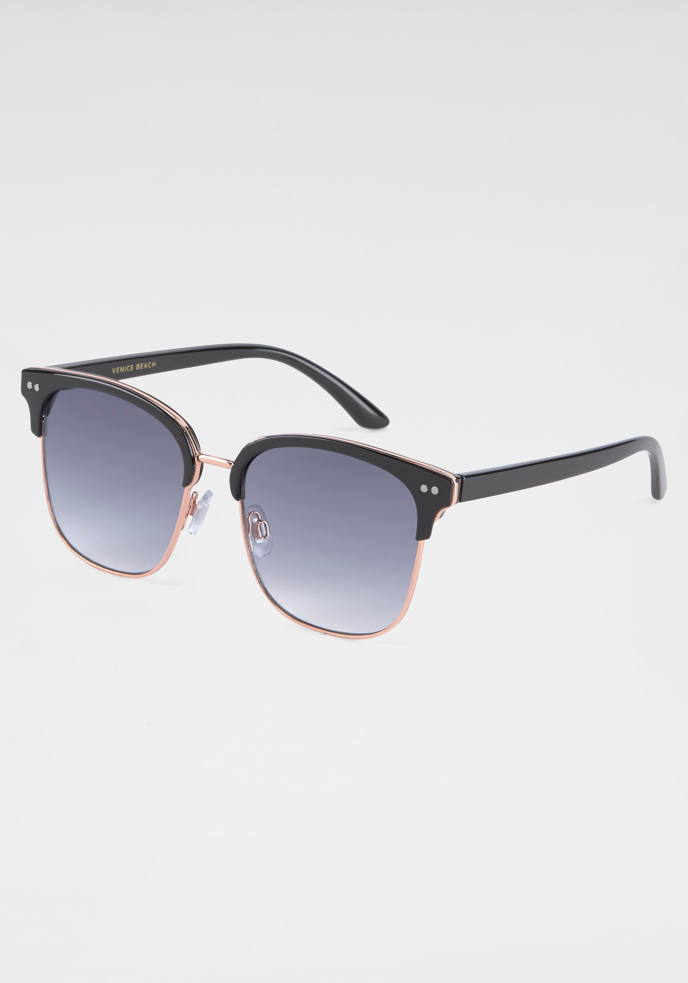 ♕ BACK IN BLACK gebogenen Gläsern versandkostenfrei bestellen Sonnenbrille, Eyewear mit