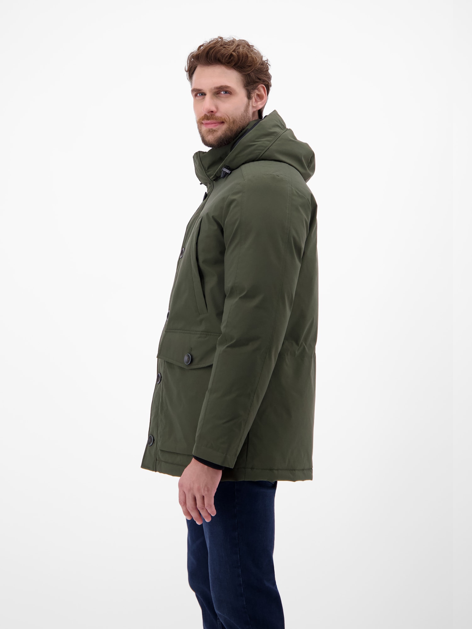 LERROS Manteau d'hiver »Herren Wintermantel mit Kapuze«
