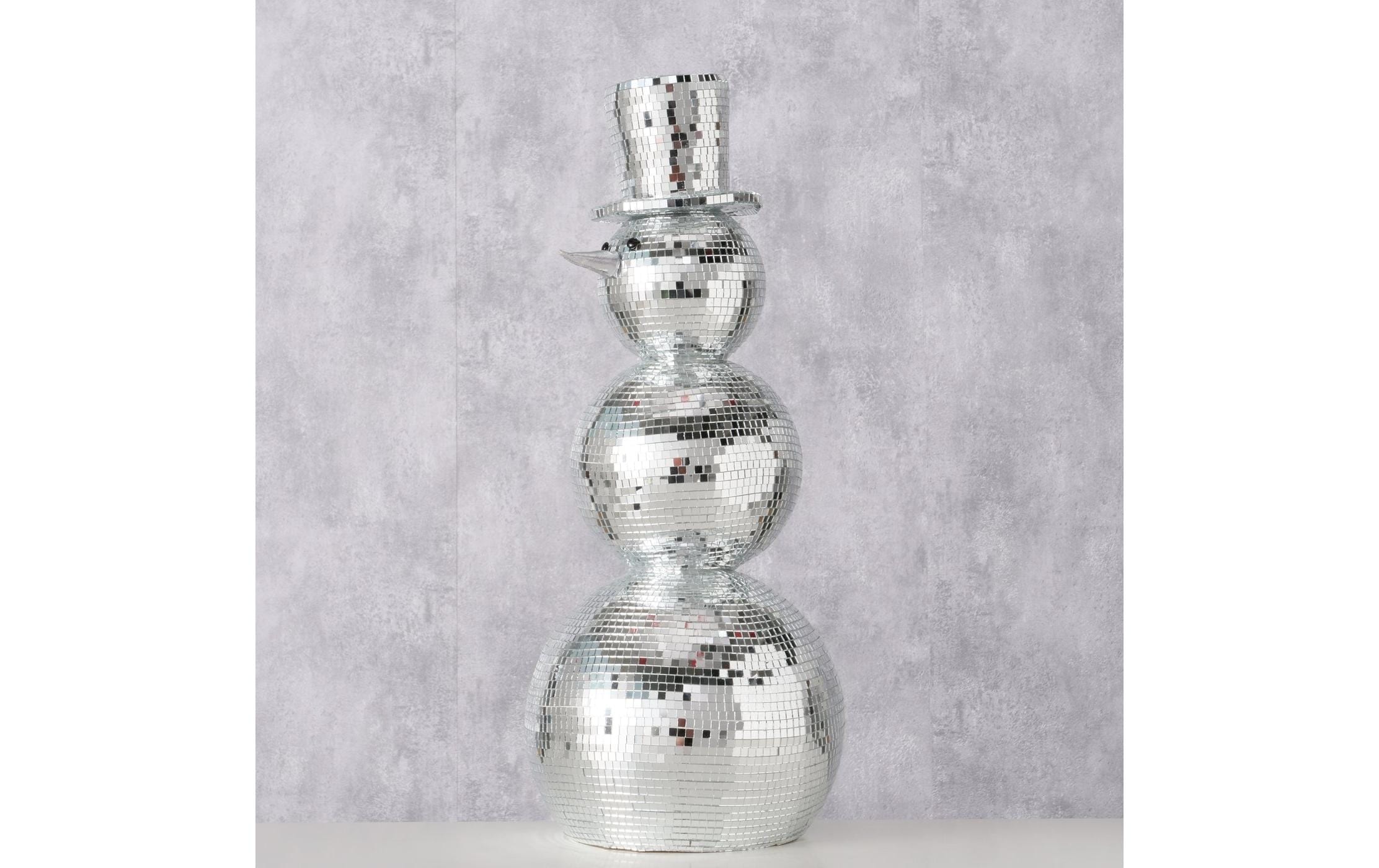 BOLTZE Weihnachtsfigur »Schneemann Disco 50 x 22 cm«