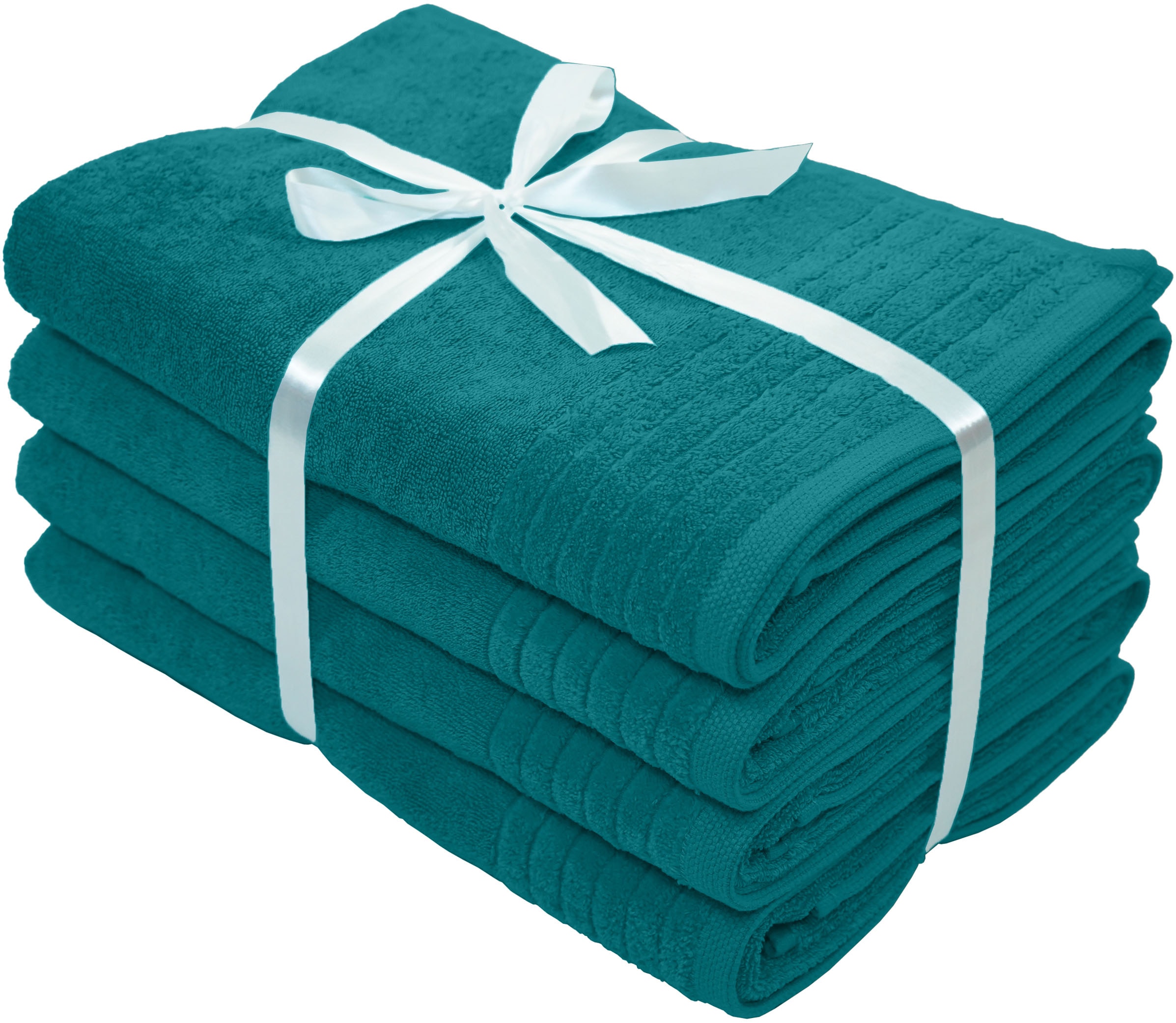 my home Duschtücher »Sanremo Premium, Premium Handtücher, 600 gr/m², 70x140cm« mit Bordüre, flauschig und weich, dicke Qualität, 5 Jahre Garantie