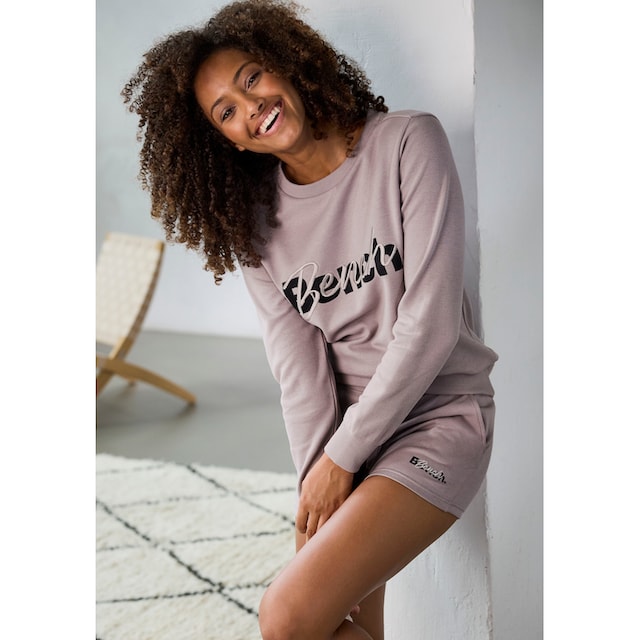 Bench. Loungewear Sweatshirt, mit Logodruck und Stickerei, Loungeanzug  versandkostenfrei auf