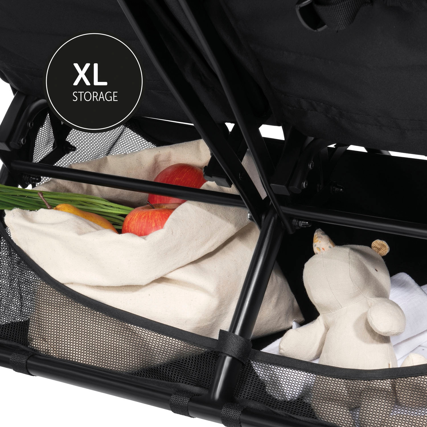 Hauck Poussette pour jumeaux »Swift X Duo, black« 30 kilos extrem schmal