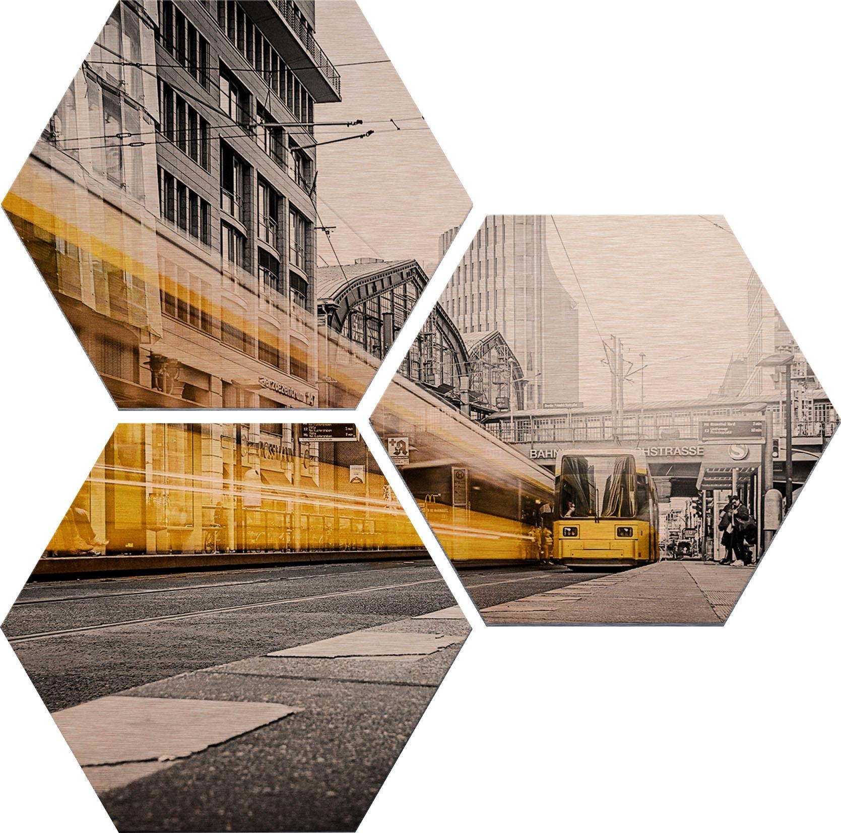 Image of Wall-Art Alu-Dibond-Druck »Berlin Friedrichstrasse 02«, (Set) bei Ackermann Versand Schweiz