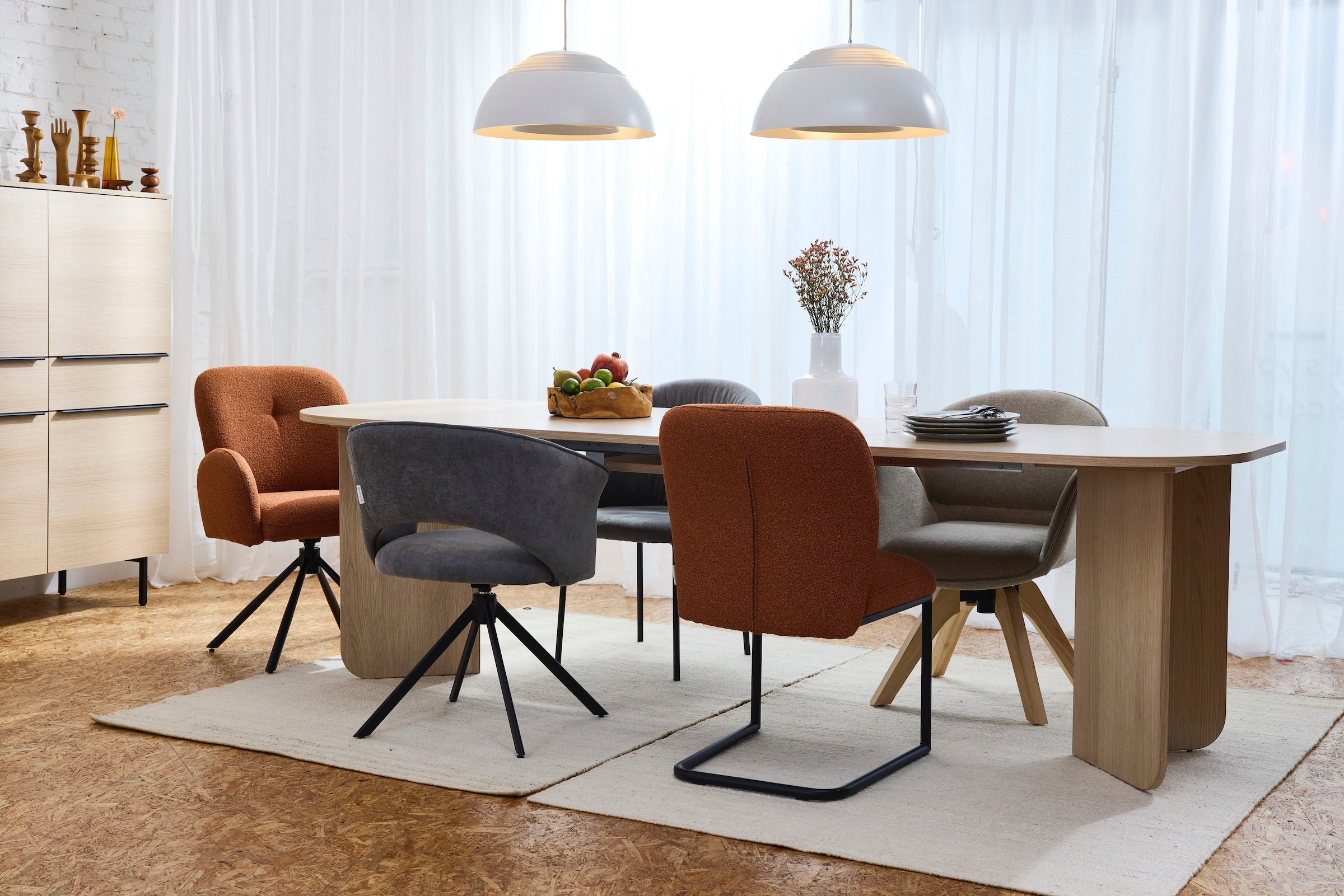 TOM TAILOR HOME Esstisch »ROUNDED TABLE« Tischplatte und -beine mit gerundeten Ecken.