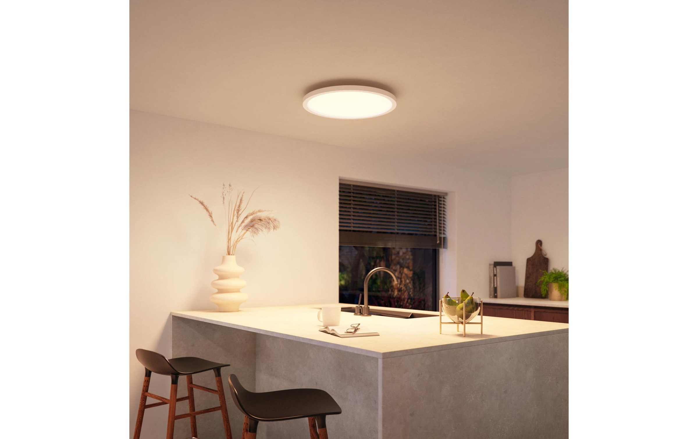   LED Deckenleuchte »LED-Panel Devote WCA slim ceiling RD M« Neutralweiss | RGB